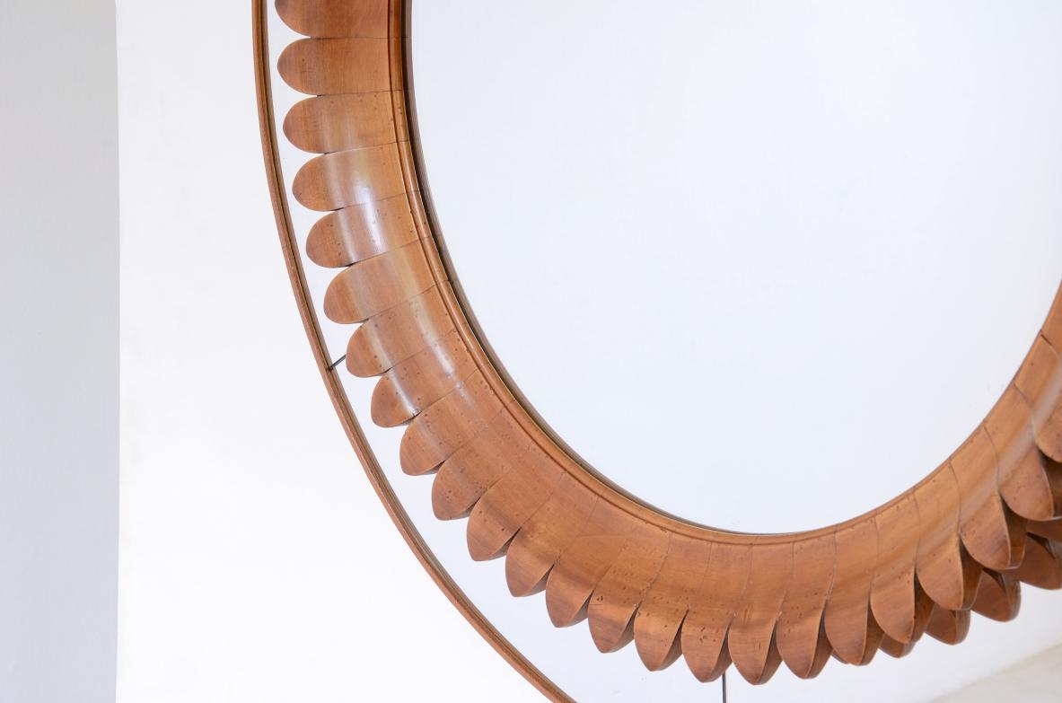 Gran espejo de madera 