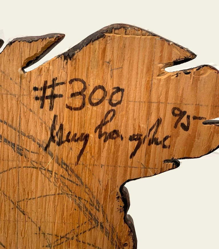 Large Wood Sculpture Wall Hanging at 1stDibs