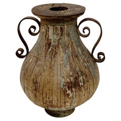 Large Wood Two Handled Urn, France, 18th Century