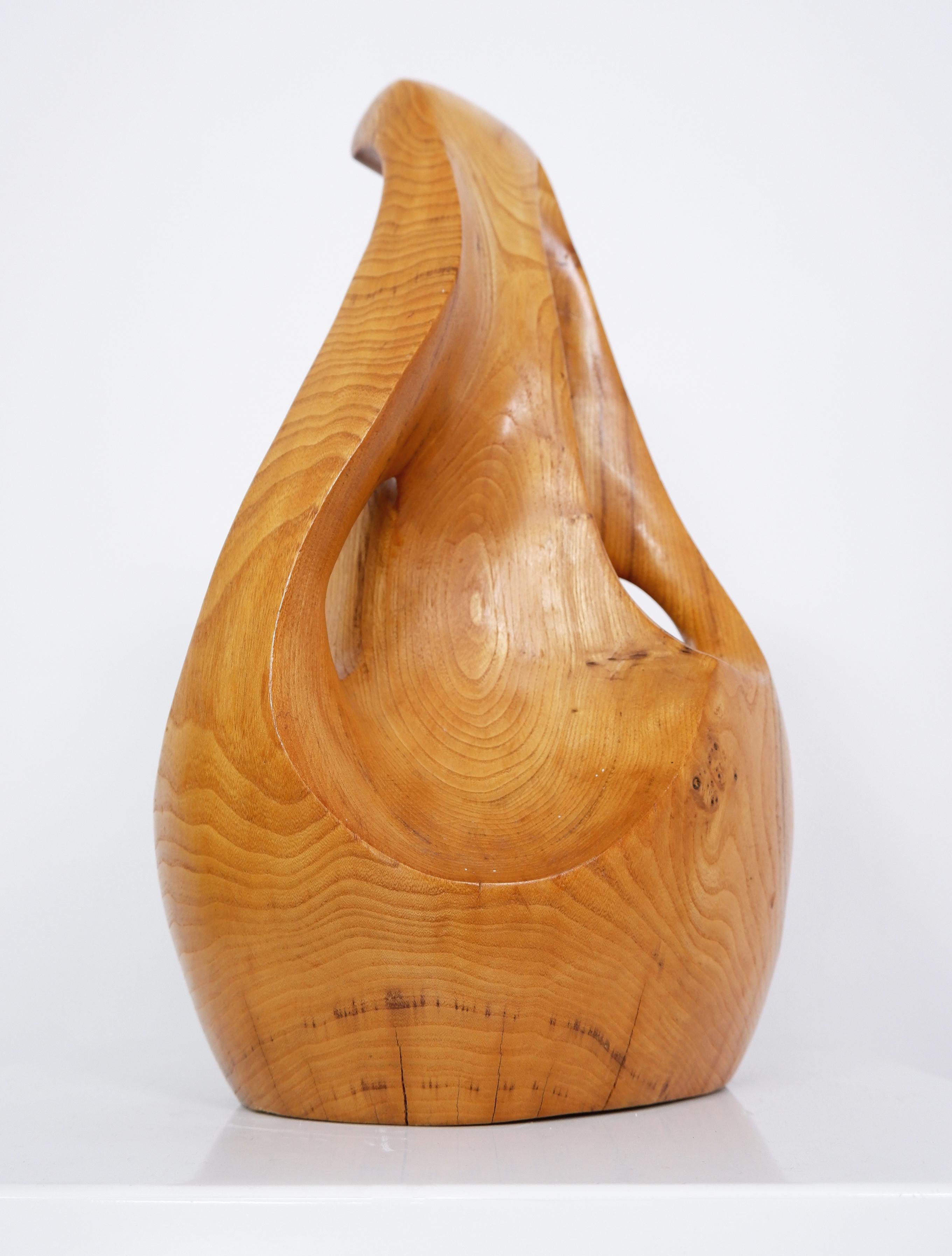 Large Wooden Abstract Sculpture, C.1970 For Sale 2