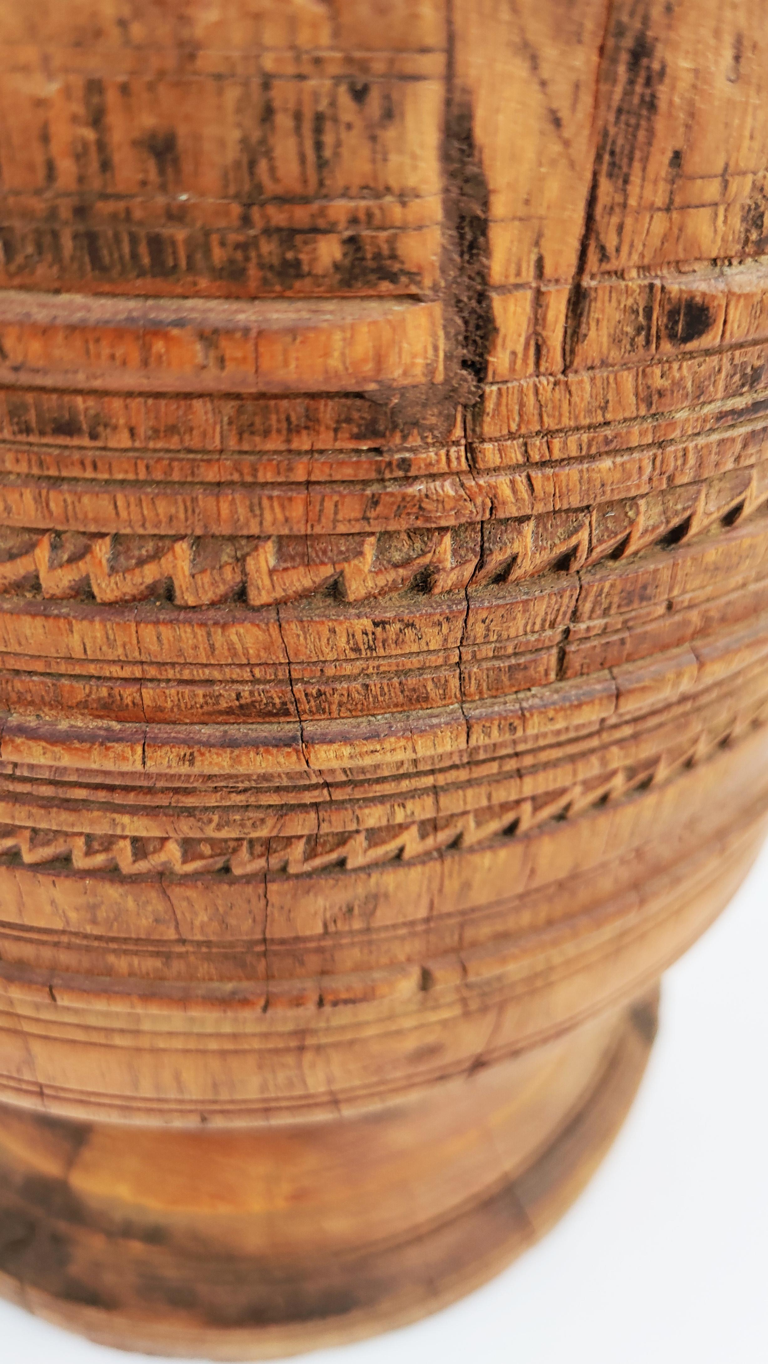 Large Wooden African Mortar Bowl, 1950s For Sale 2