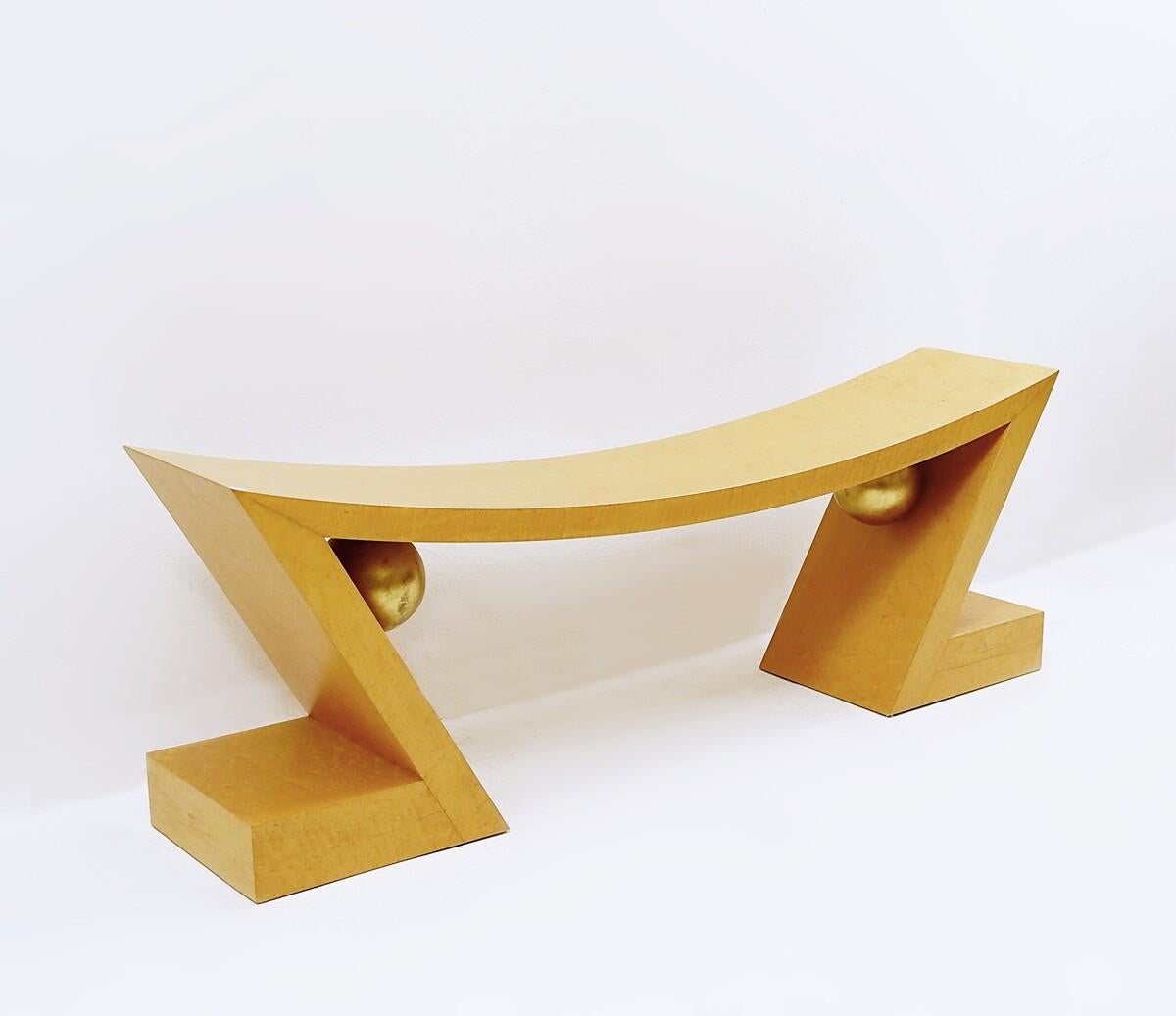 Large Wooden Bench, 1990s 3