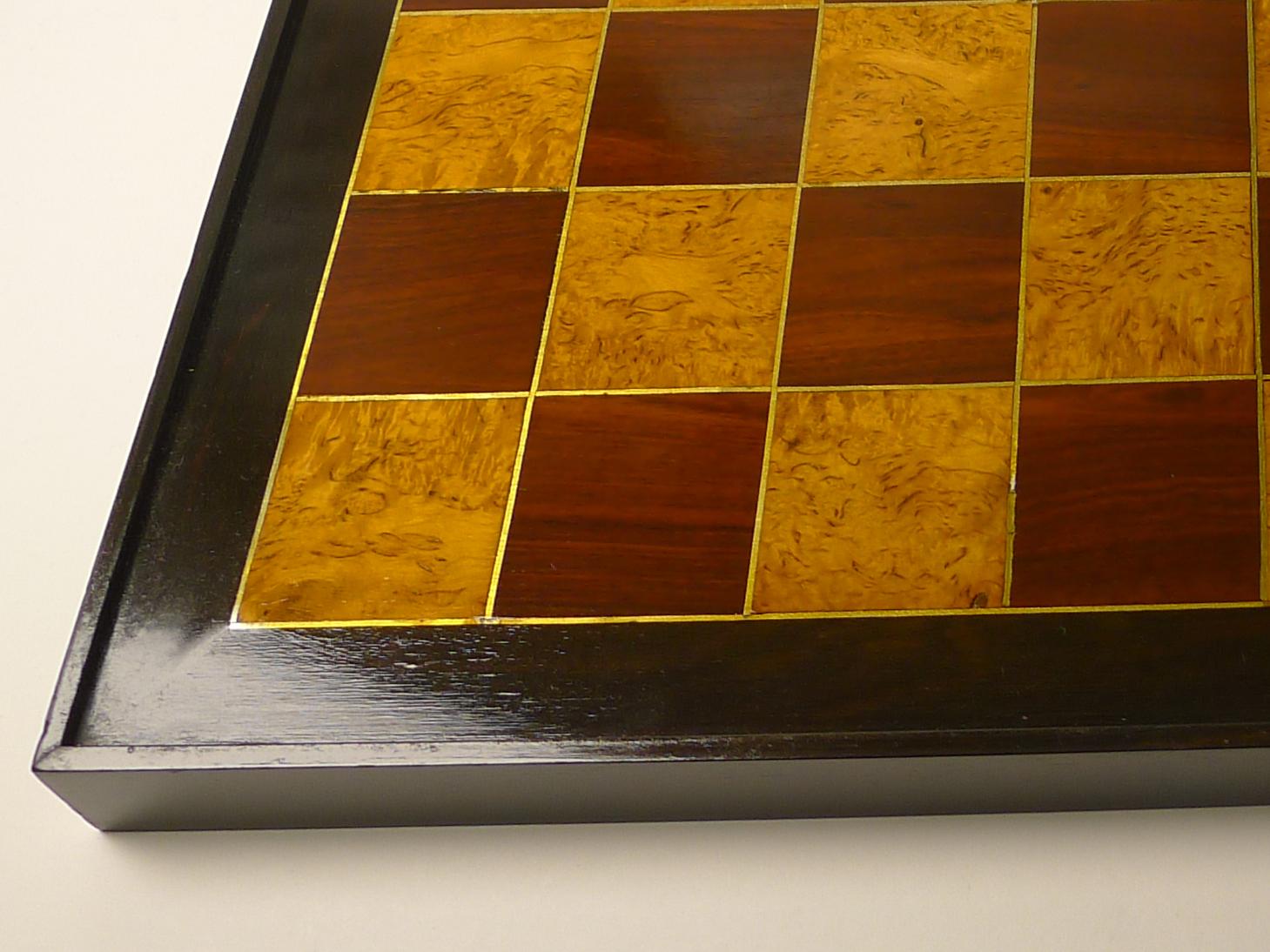 British Large Wooden Chess Board, C.1890