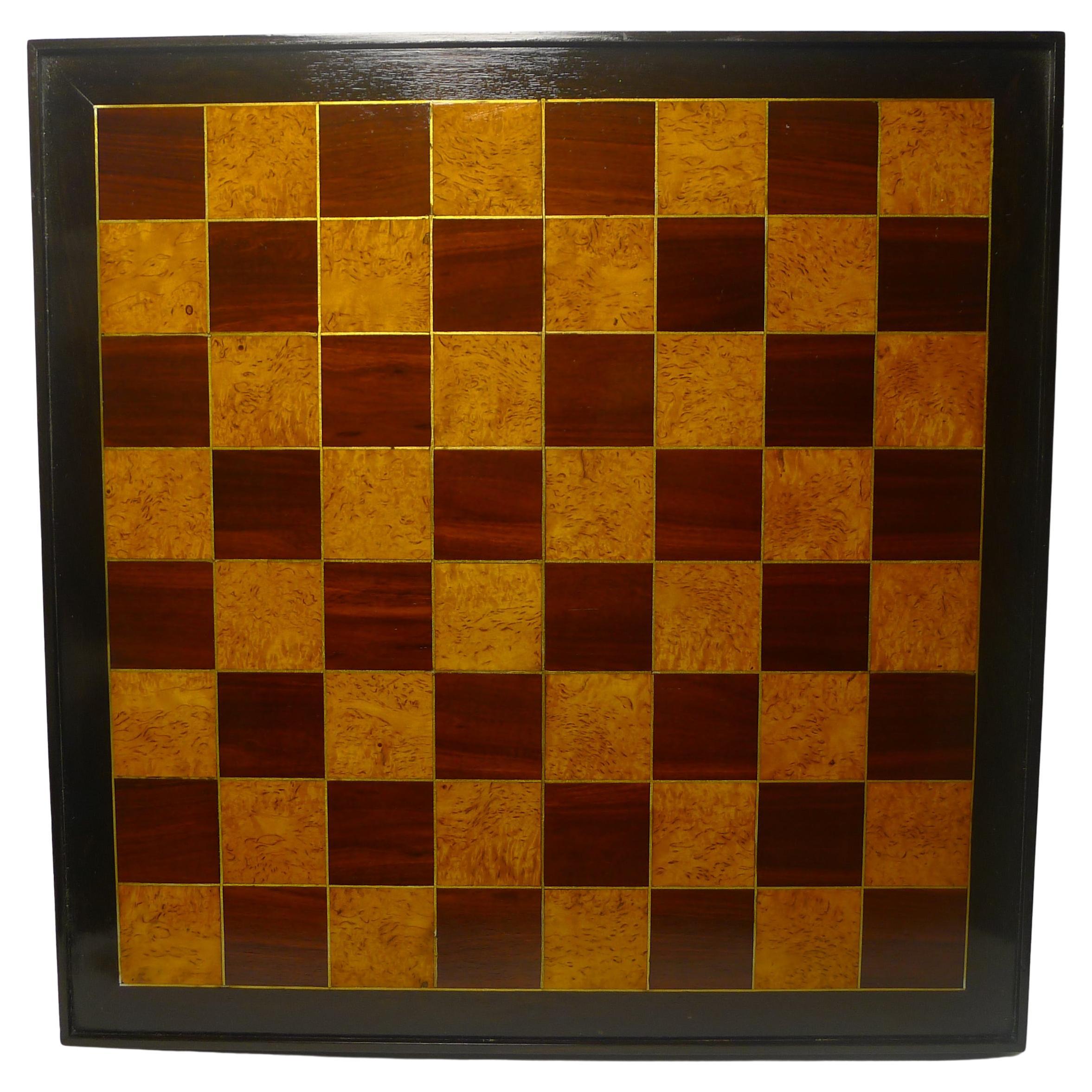 Large Wooden Chess Board, C.1890