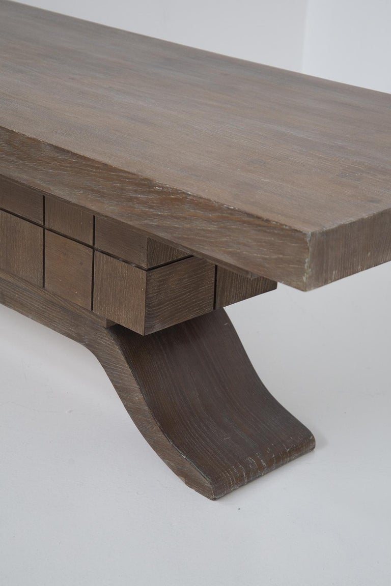 Large Wooden Dining Table Attributed to Guglielmo Ulrich For Sale at