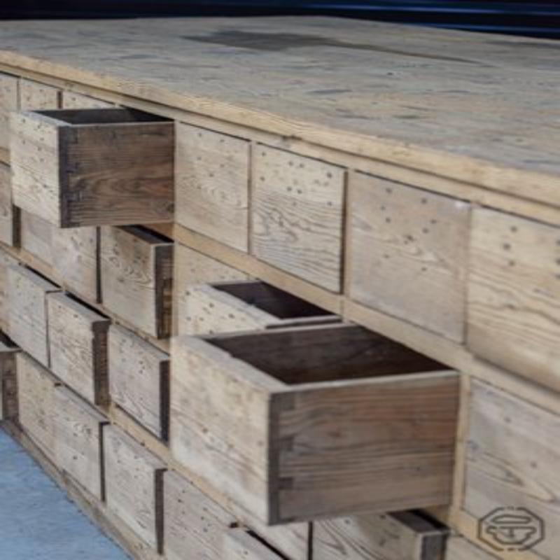Grande cassettone in legno, anni '50 in vendita 1