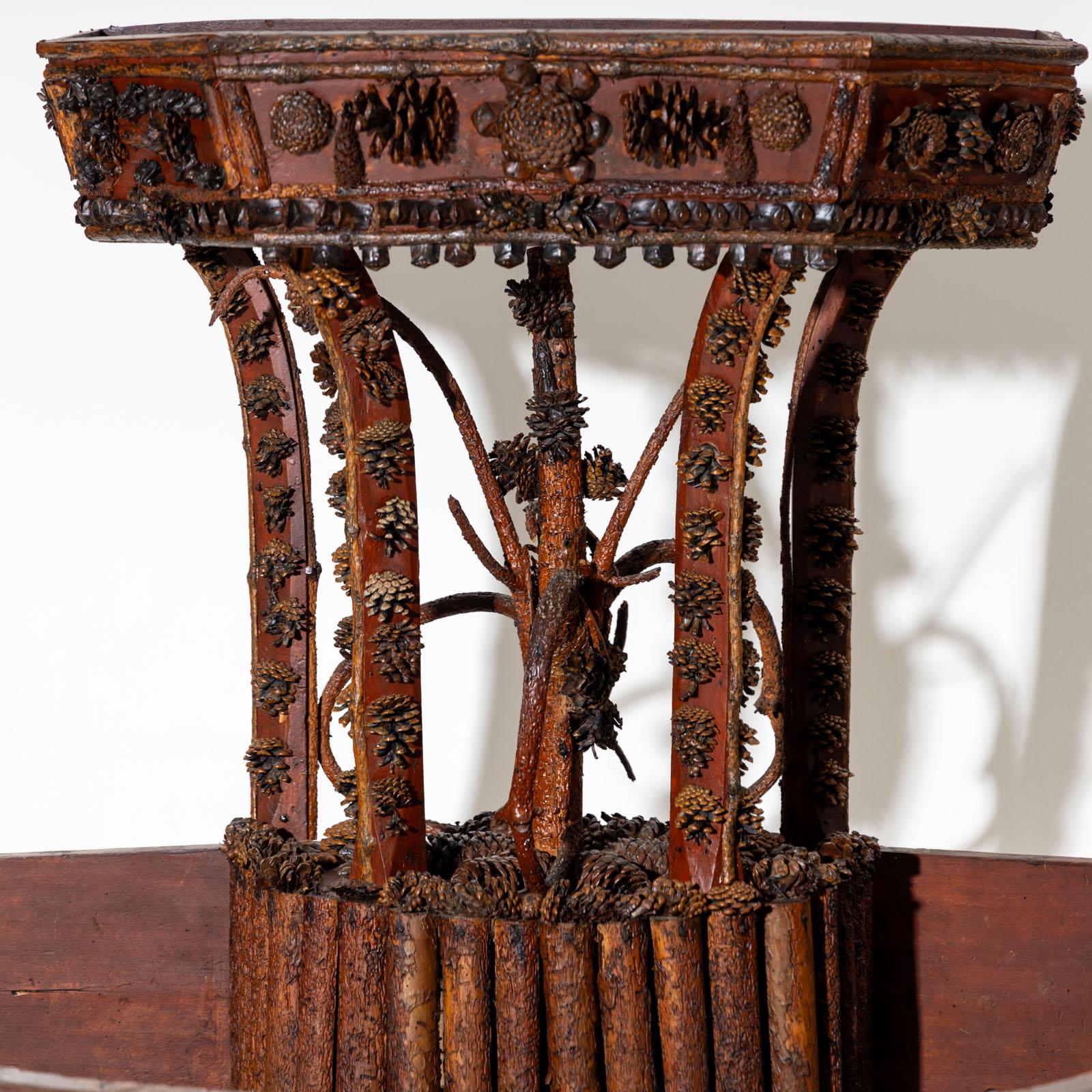 Italian Large wooden Etagère, Italy 19th century For Sale