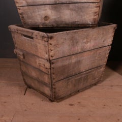 Large Wooden Grape Bins