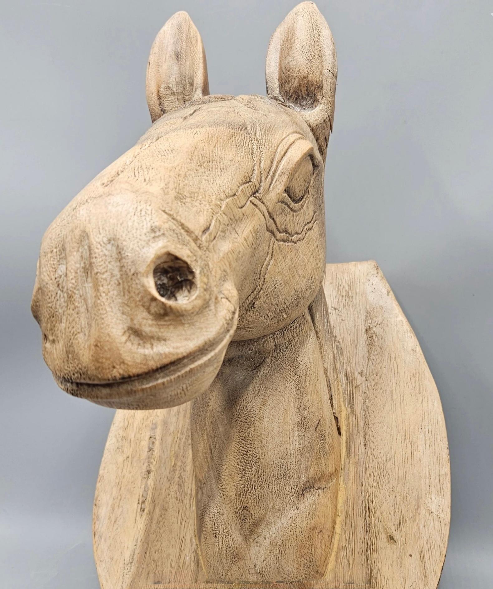 Lovely Hand carved wooden Horse plaque with brackets to hand on the wall.  


To view all of  our listings at Tiffany Farha Design, scroll down and click on VIEW ALL FROM SELLER.  Also follow us to be notified when new items are posted.  We also