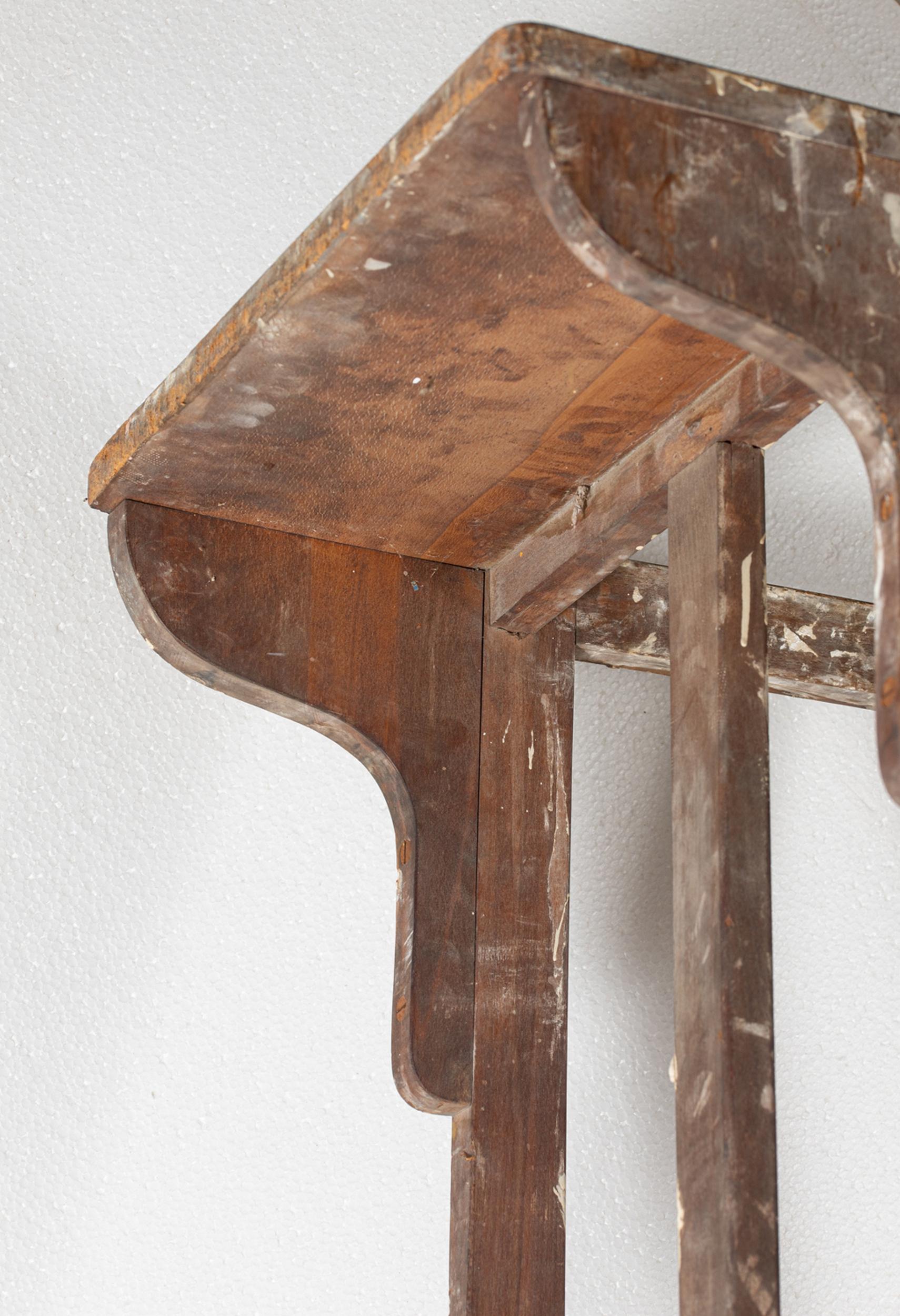 Gran escalera de madera de biblioteca, Francia, hacia 1930 / 1940 mediados del siglo XX en venta