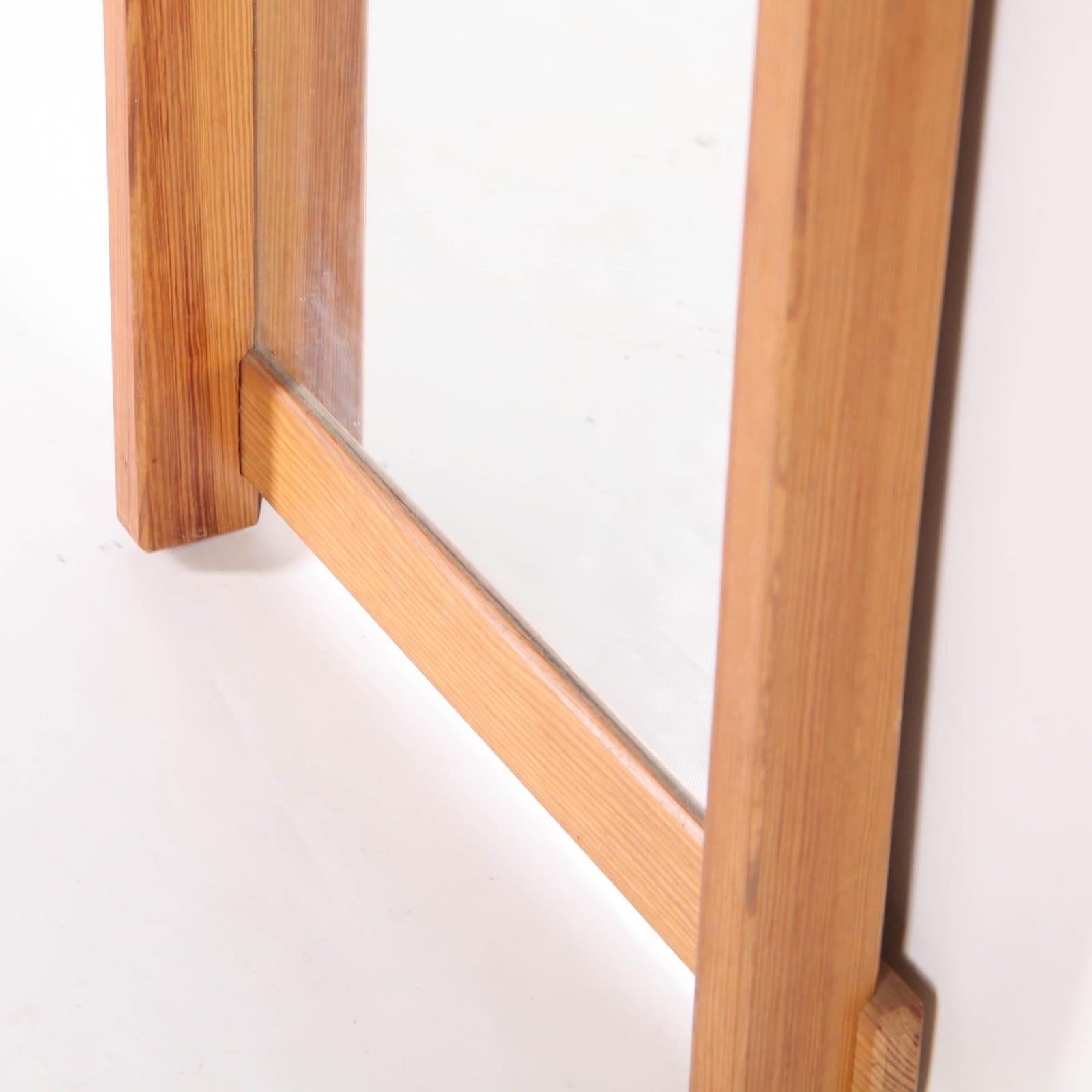 Fin du 20e siècle Grand miroir en bois en vente