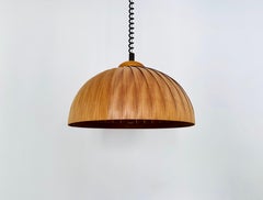 Large Wooden Pendant Lamp