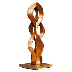 Large Wooden Ribbon Sculpture