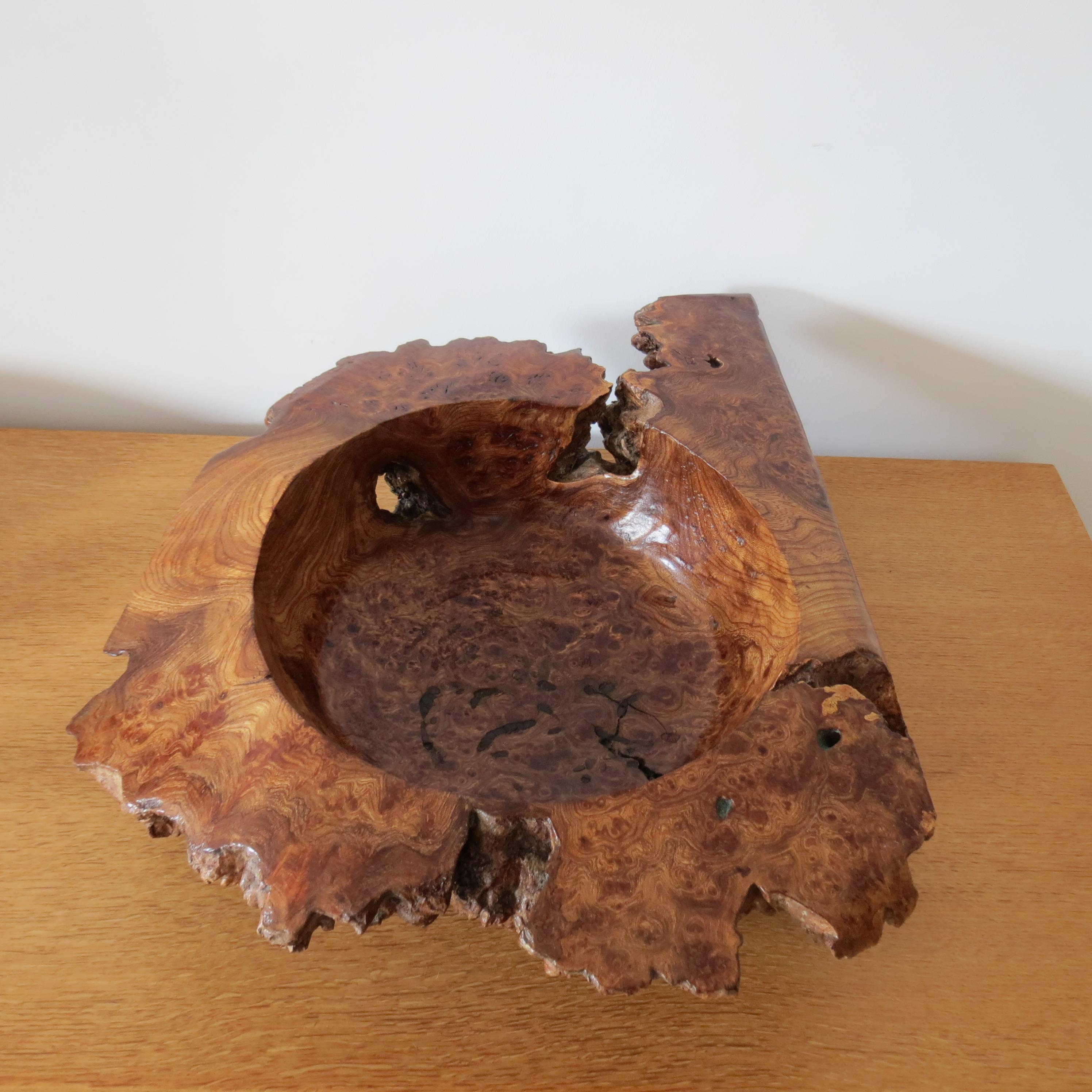 burr wood bowl