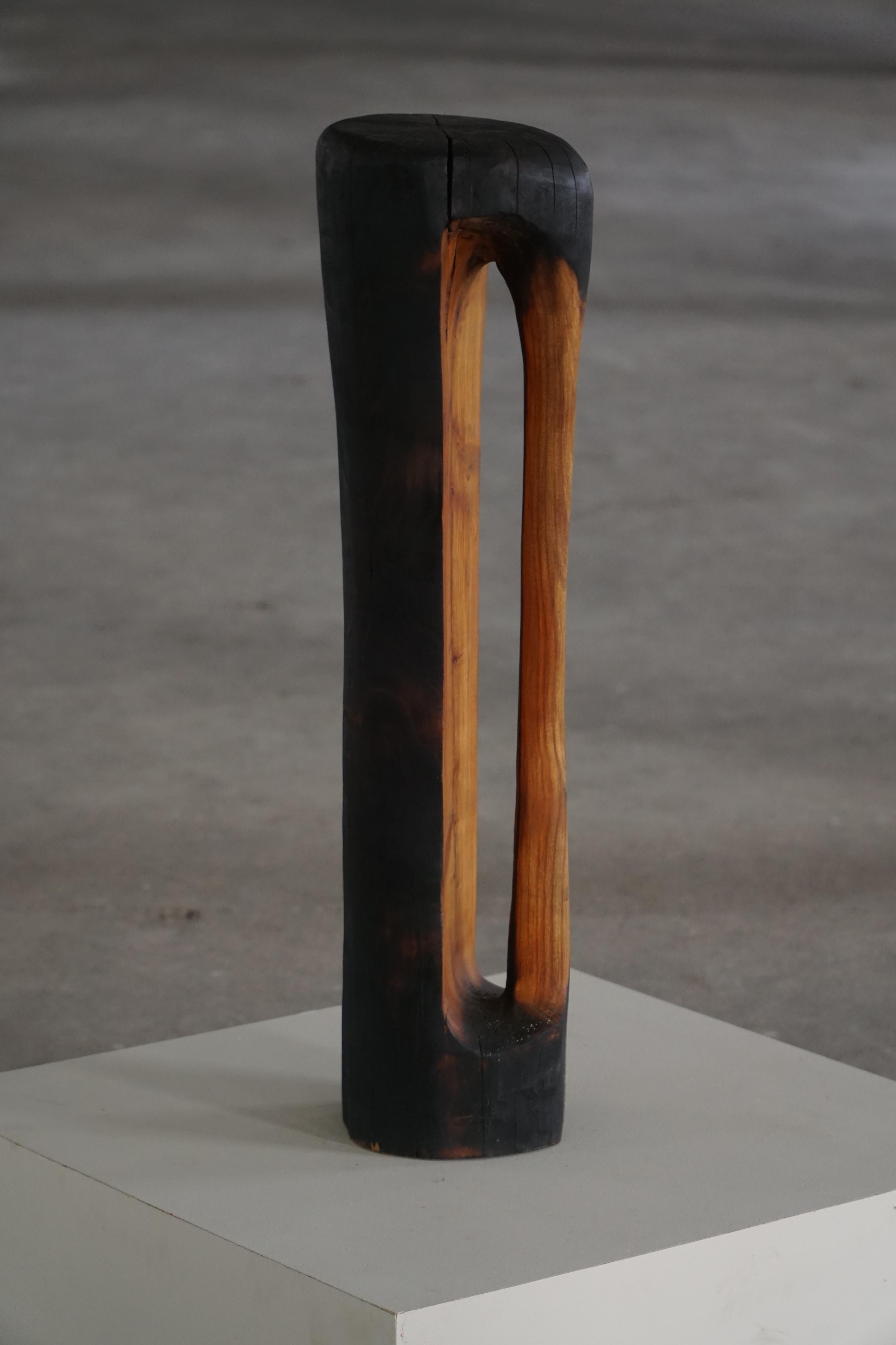 Intagliato a mano Grande scultura in legno 