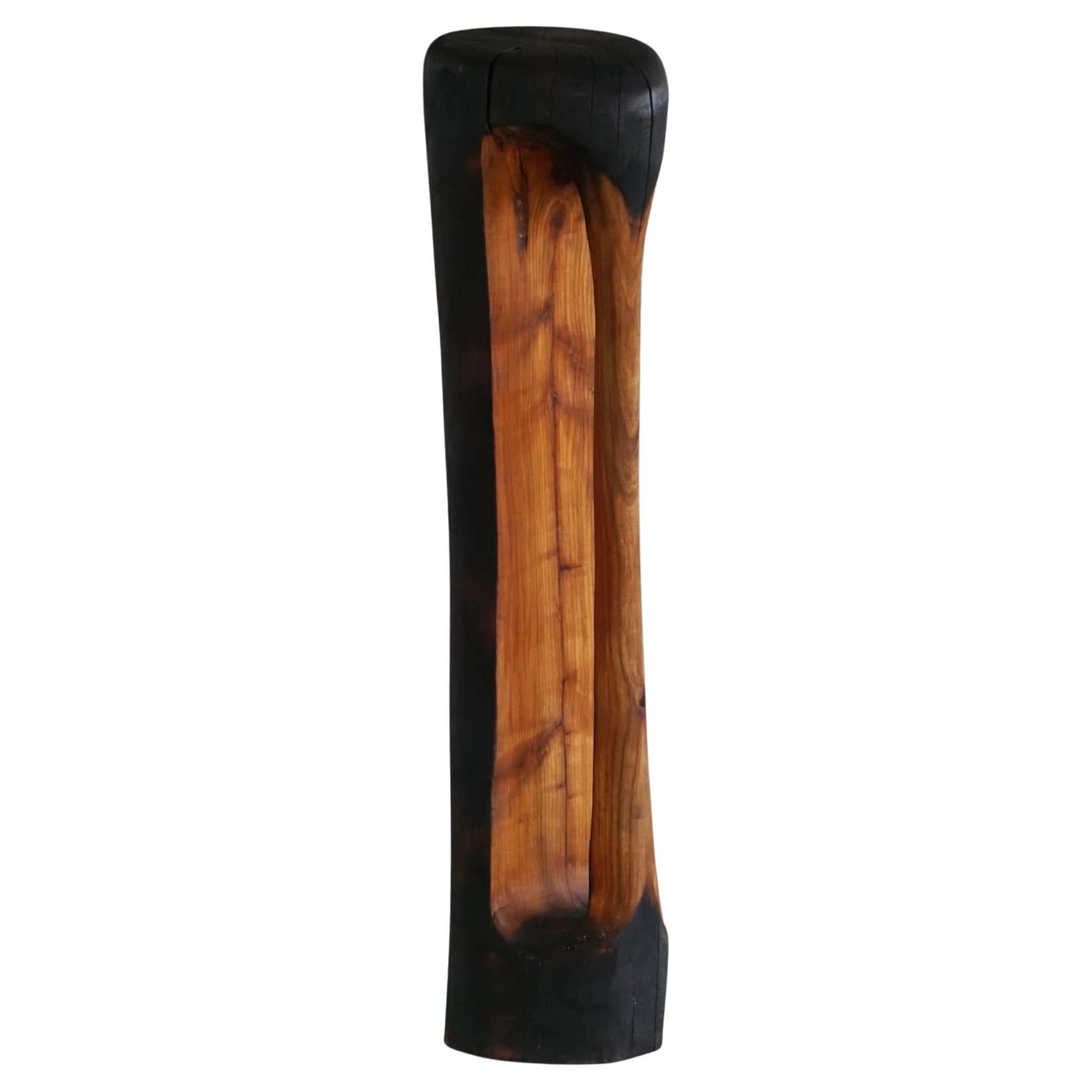 Grande scultura in legno "Black Elegance" di Ole Wettergren, Danimarca, anni '90 in vendita
