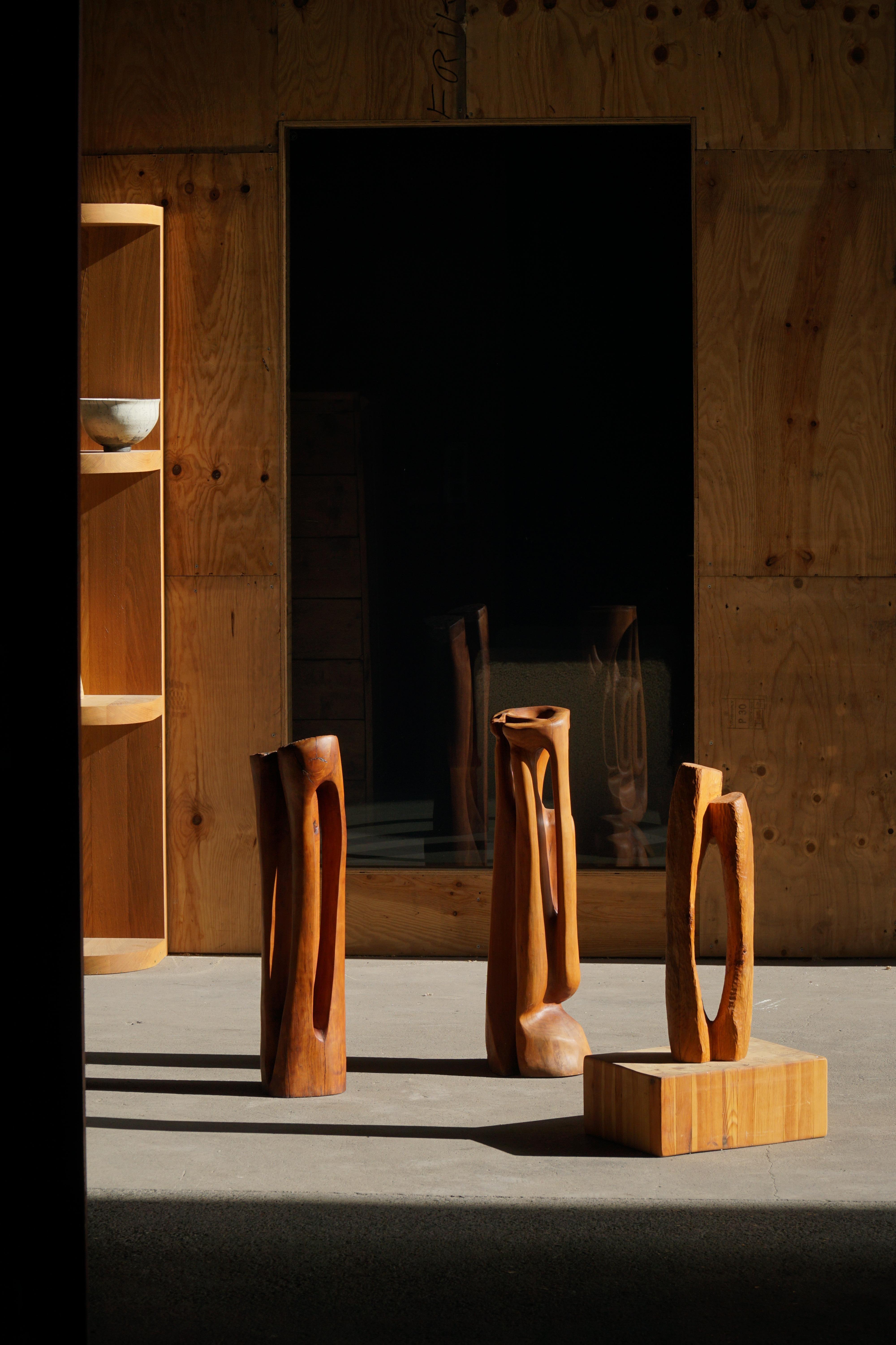 Grande scultura in legno 