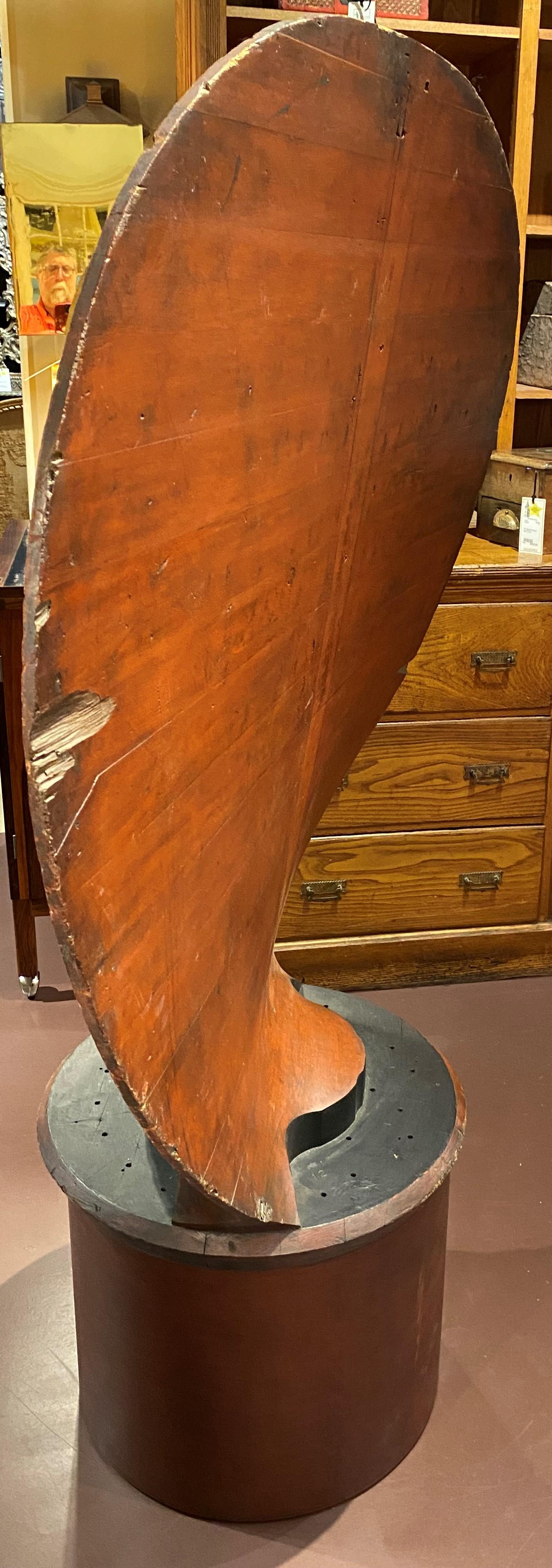 Grand moule de moulage de lame de Propeller Blade de navire en bois sur socle en vente 6