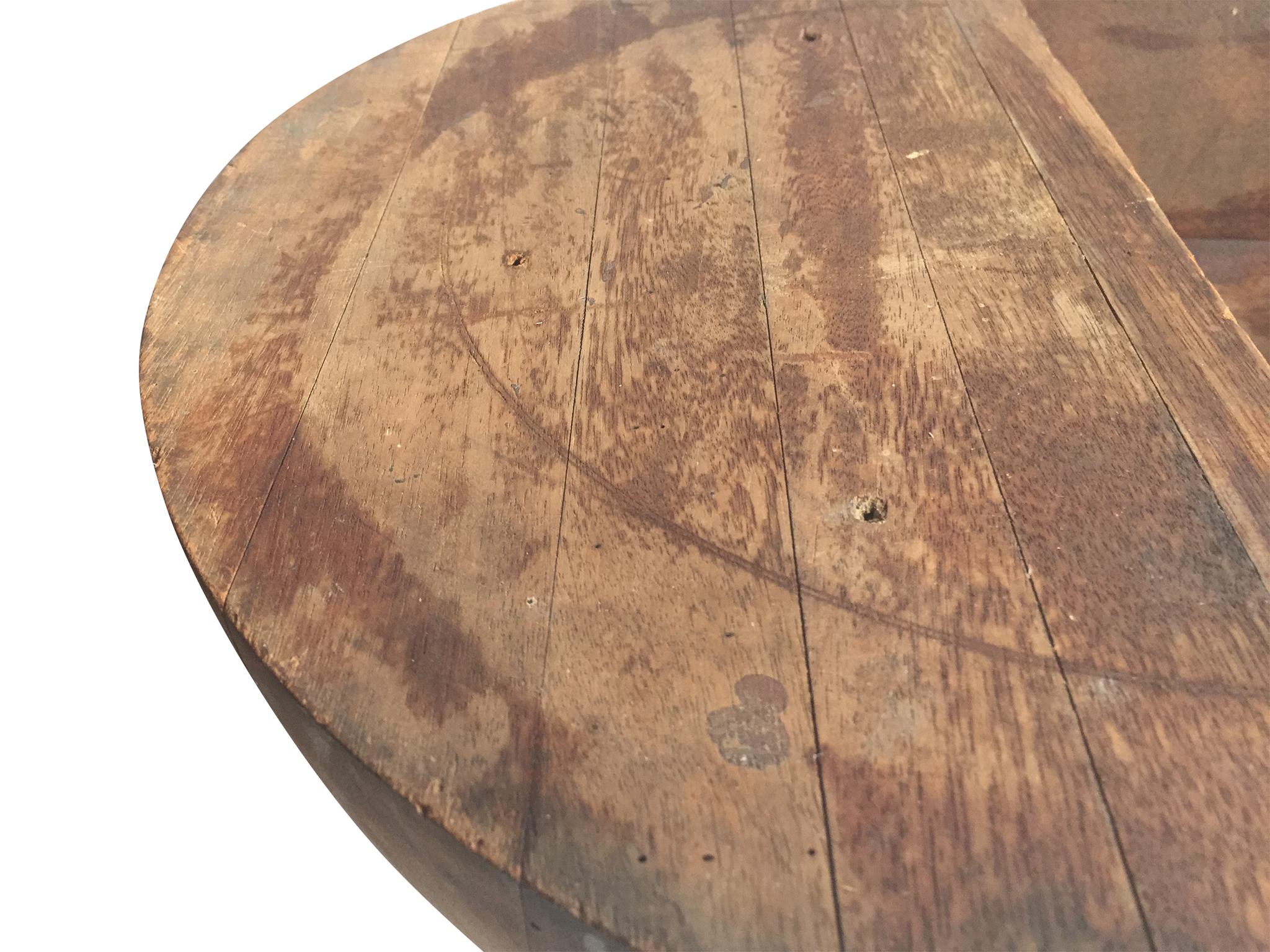 20th Century Large Wooden Trencher Bowl