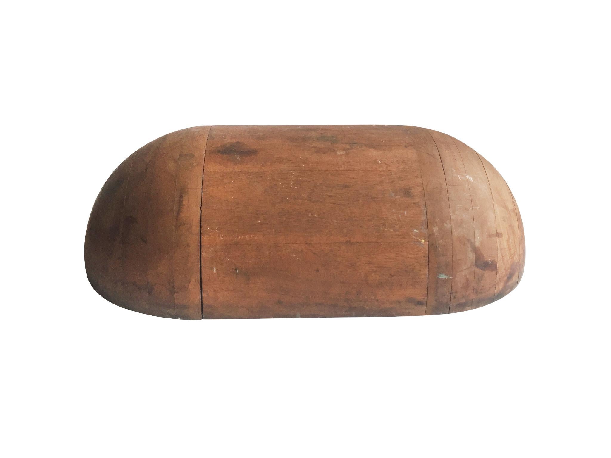 Large Wooden Trencher Bowl 2