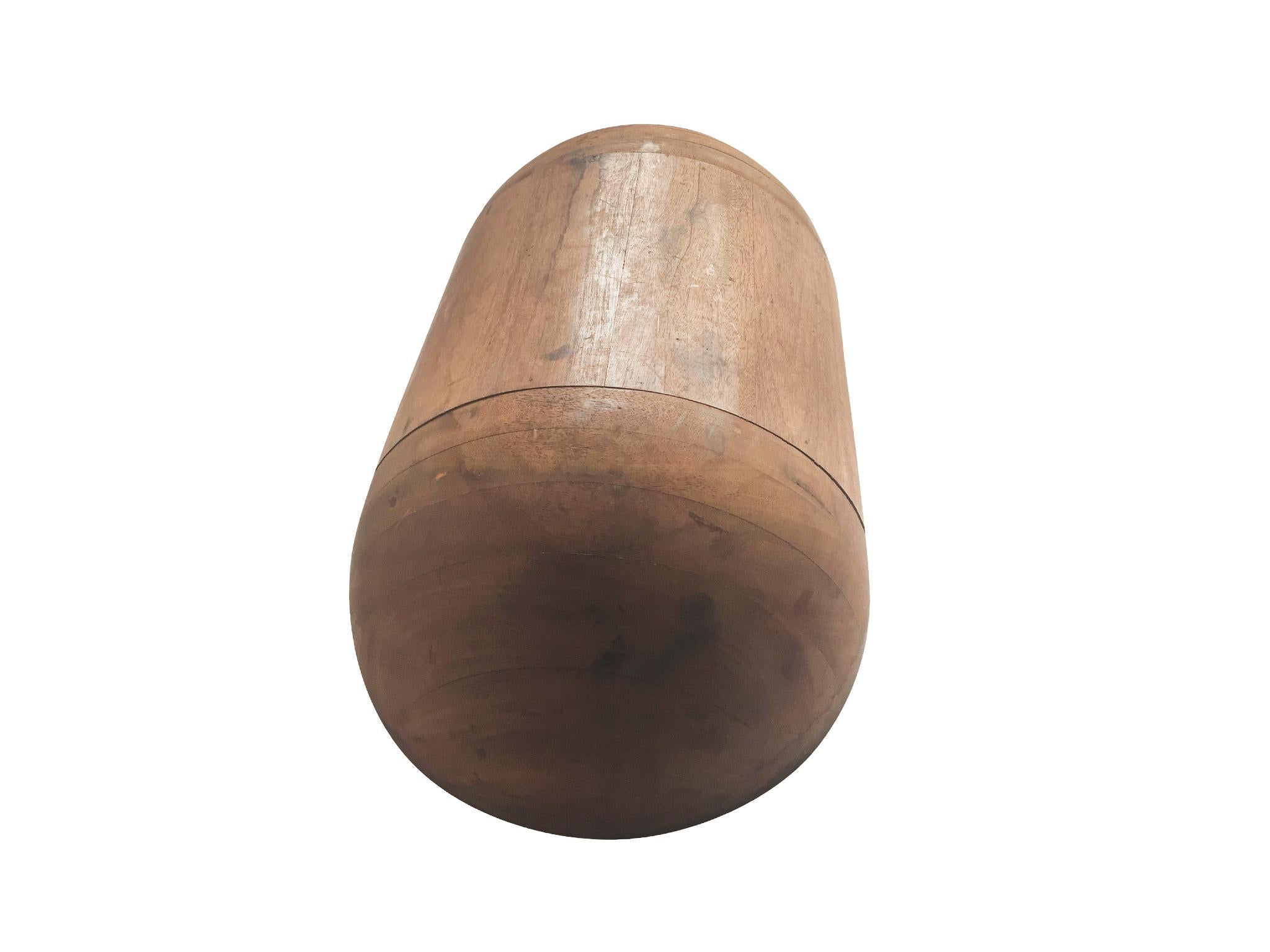 Large Wooden Trencher Bowl 3