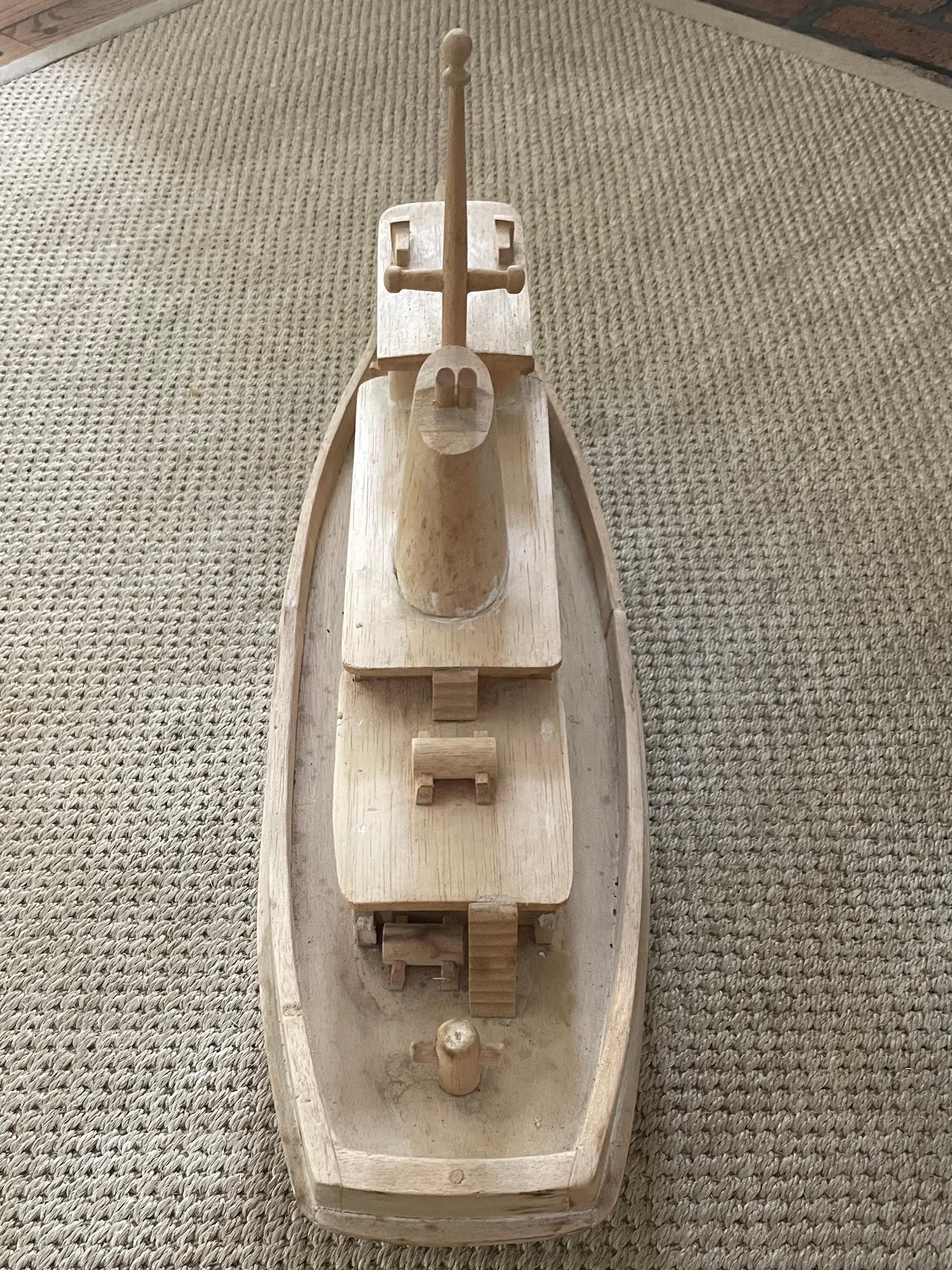 American Large Wooden Tugboat For Sale
