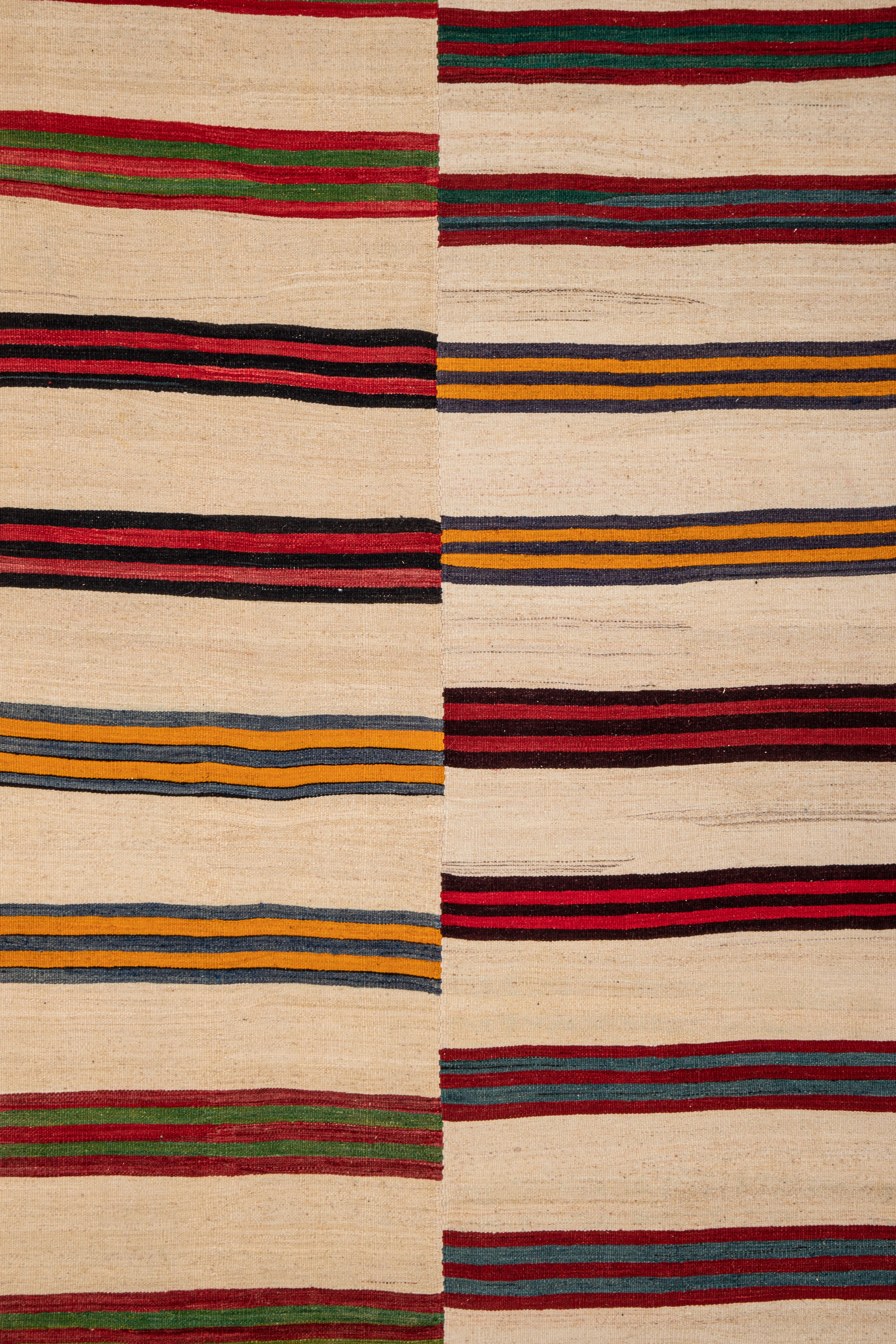Turkish Large Wool Anatolian Kilim, 1960s/70s For Sale