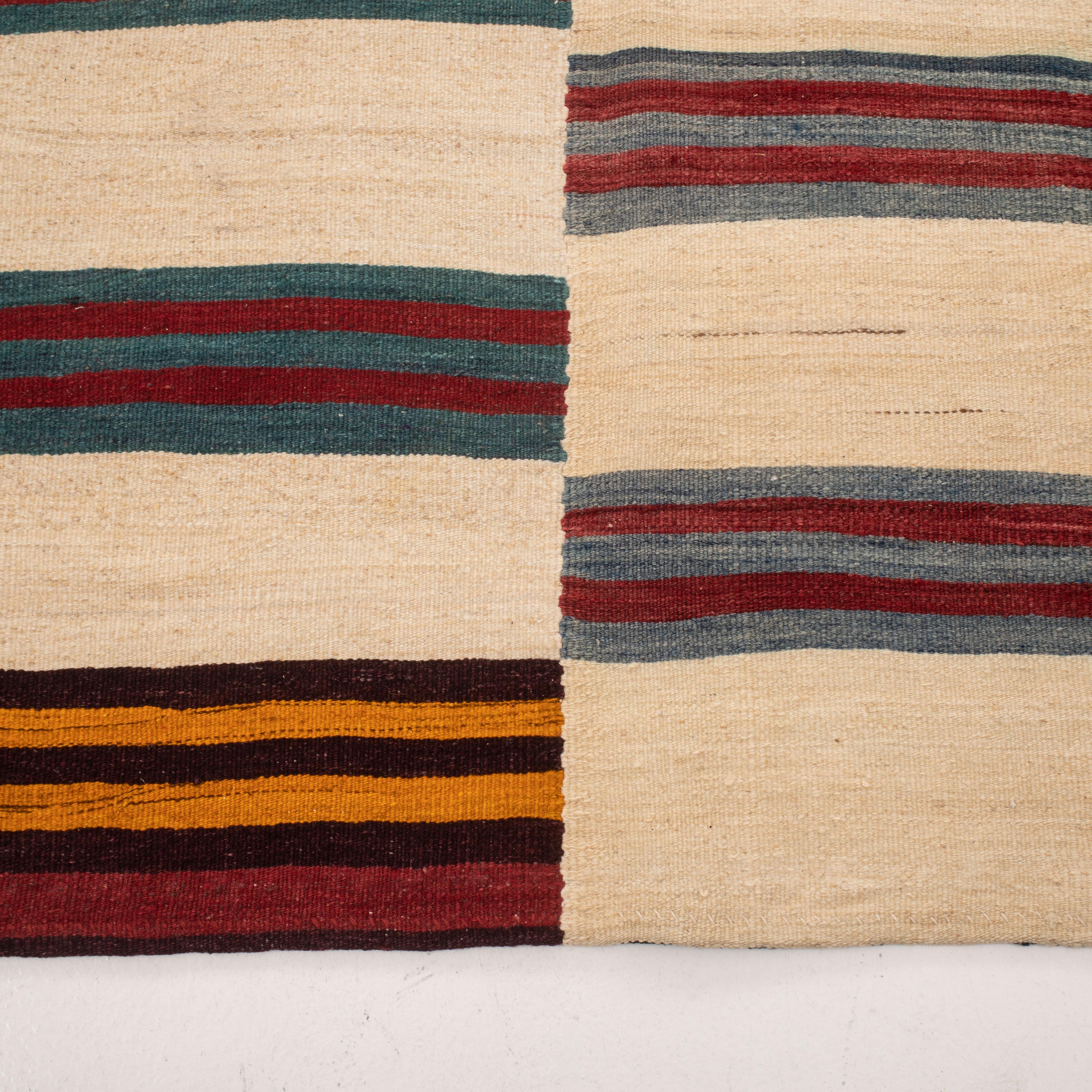 20th Century Large Wool Anatolian Kilim, 1960s/70s For Sale