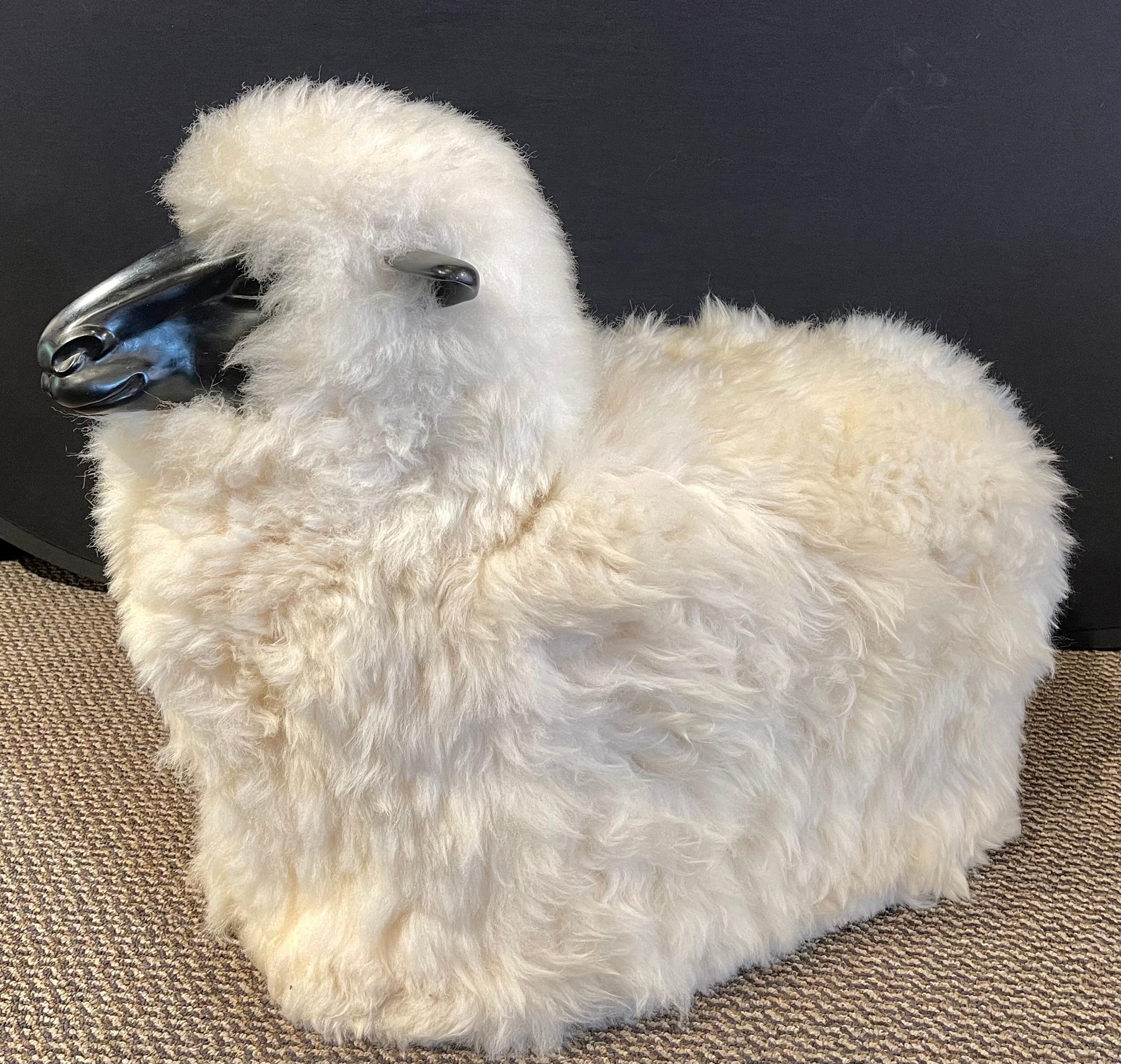 large resin sheep