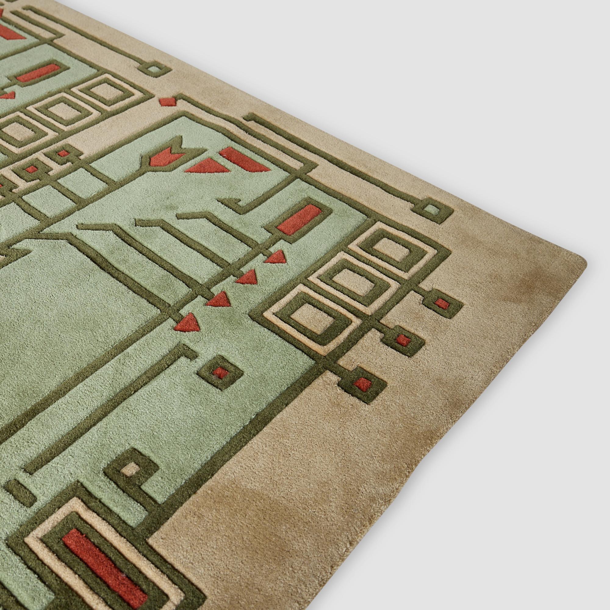 Alfombra grande de lana (after) Frank Lloyd Wright de Schumacher and Co. Moderno en venta