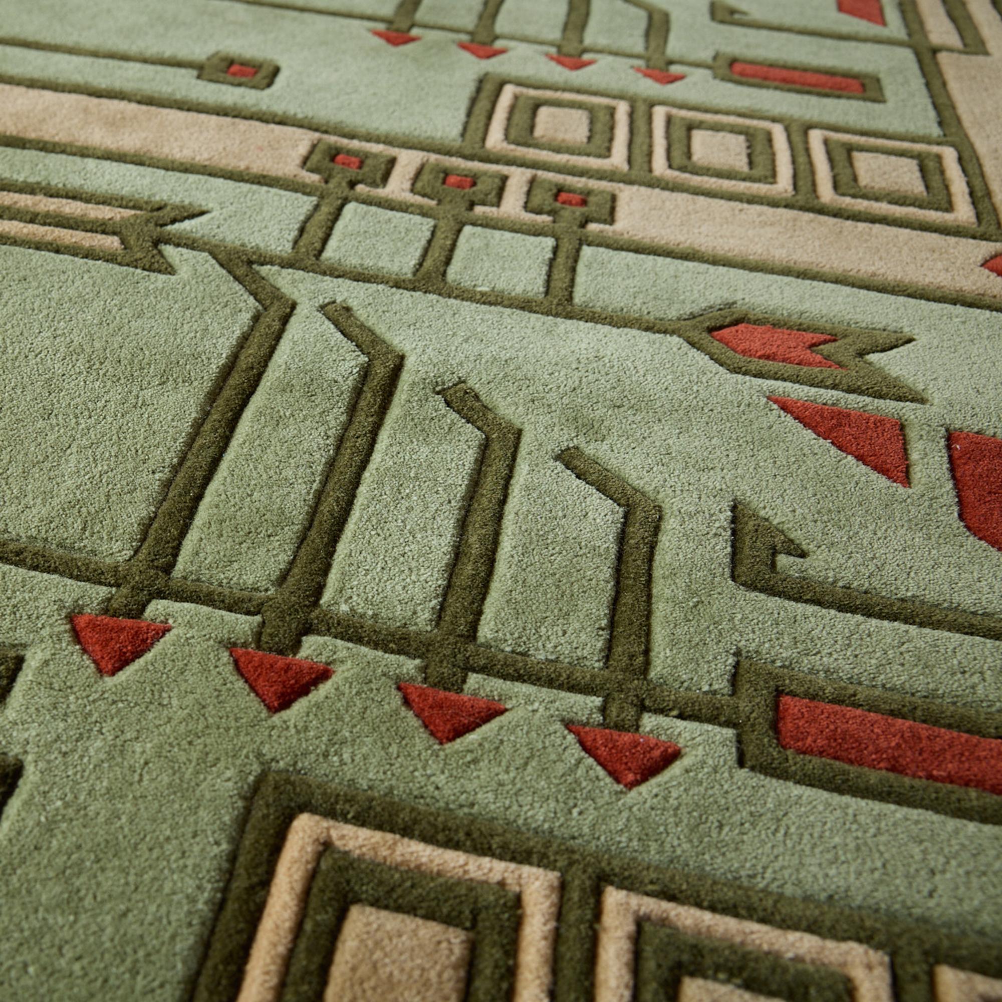 Alfombra grande de lana (after) Frank Lloyd Wright de Schumacher and Co. Anudado a mano en venta