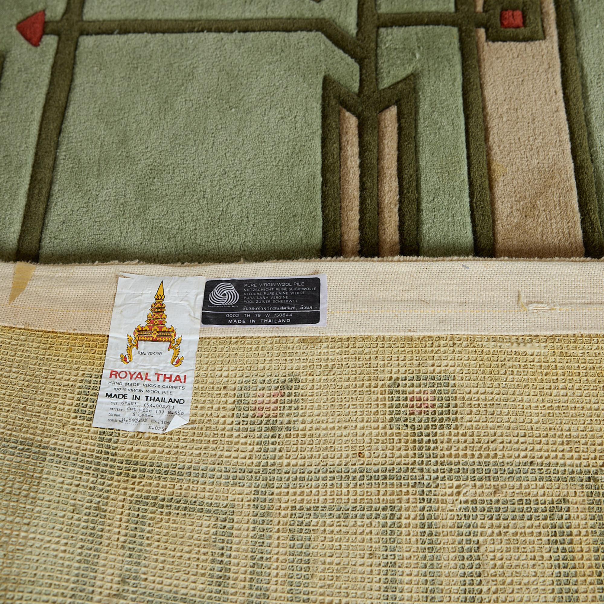 Alfombra grande de lana (after) Frank Lloyd Wright de Schumacher and Co. Lana en venta