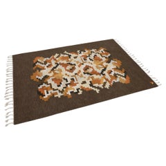 Large Wool Rug Korall Erik Lundberg, Sweden Vintage Large Wool Rug Korall Erik Lundberg, Sweden