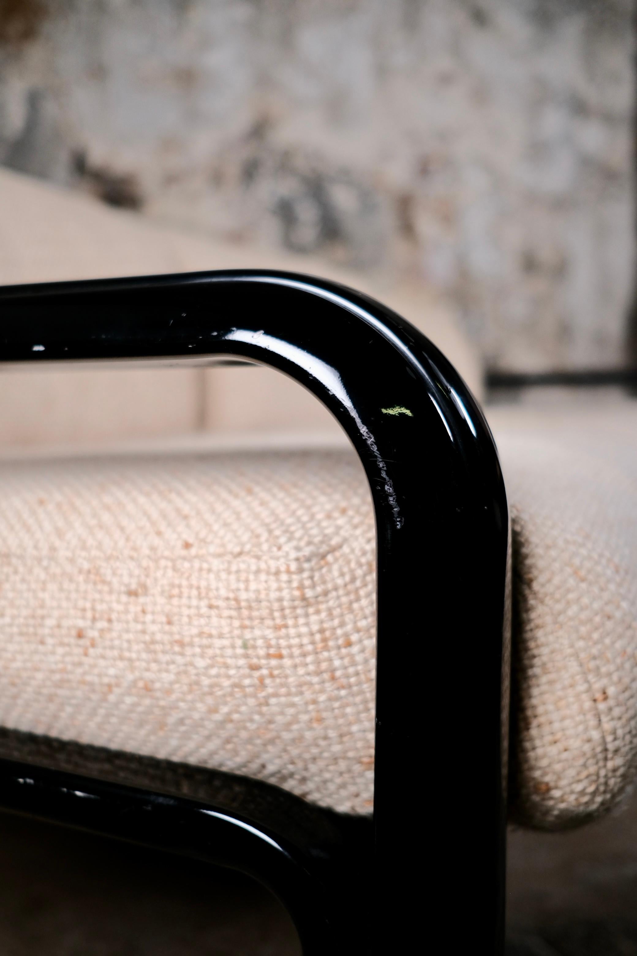Large wool sofa model 54A by Gae Aulenti for Knoll International, 1970s For Sale 1