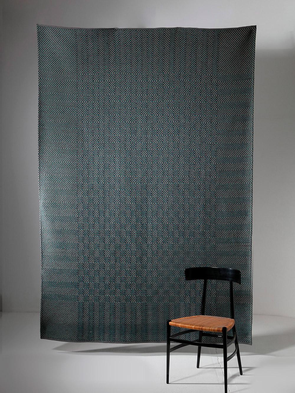 Large Geometric Wool Carpet or Tapestry by Renata Bonfanti, Italy, 1970s For Sale 4