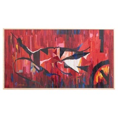 Grande tapisserie en laine