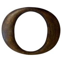 Large Woolworth & Co Gilt Metal Number Ten Sign Wall Sculpture