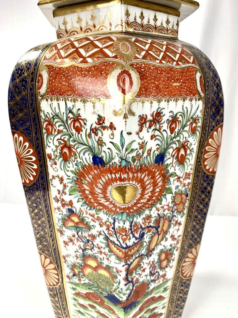 Large Worcester Porcelain Jar Best Queen's Pattern Made, C-1810 1