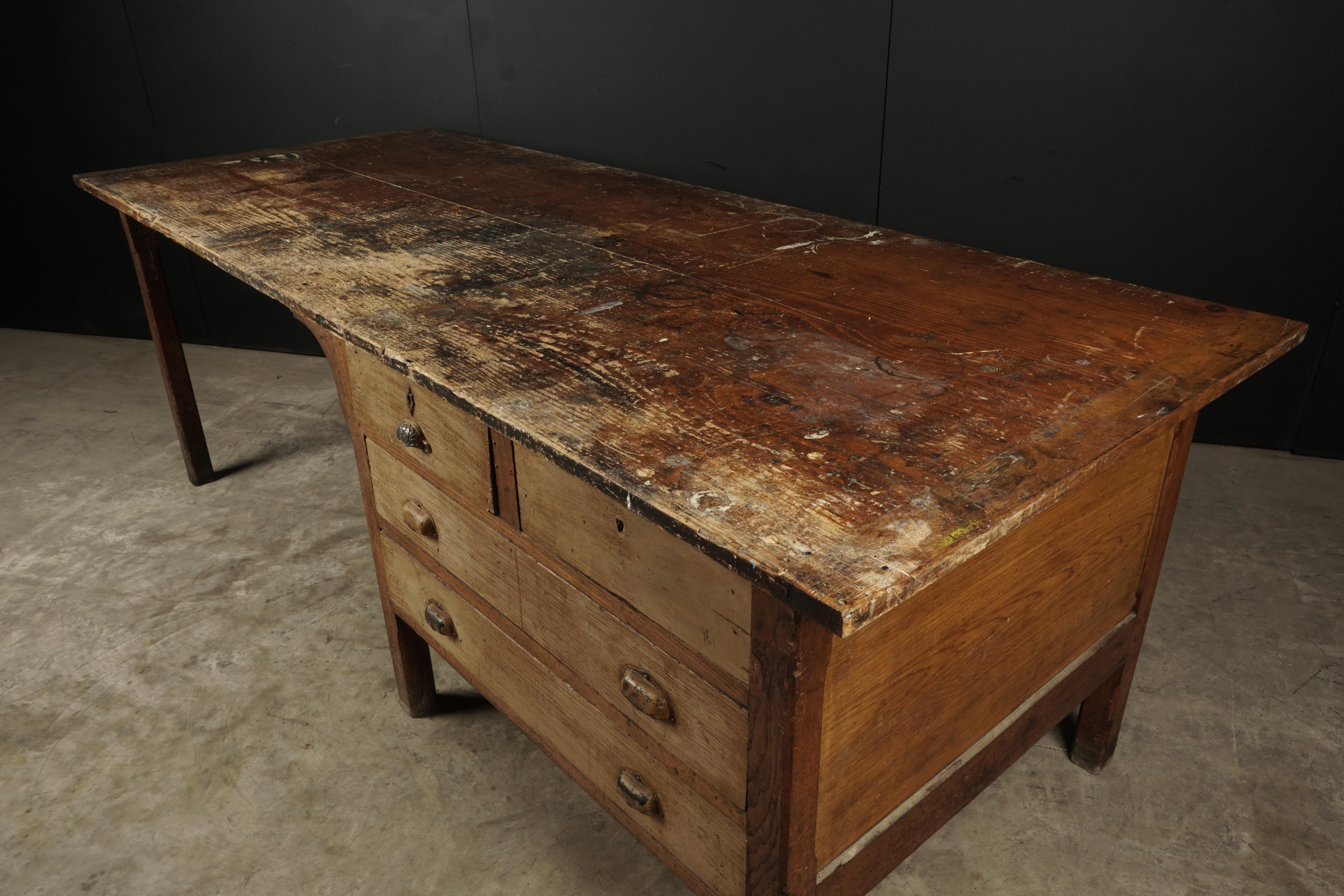 Mid-20th Century Large Work Console from France, circa 1940