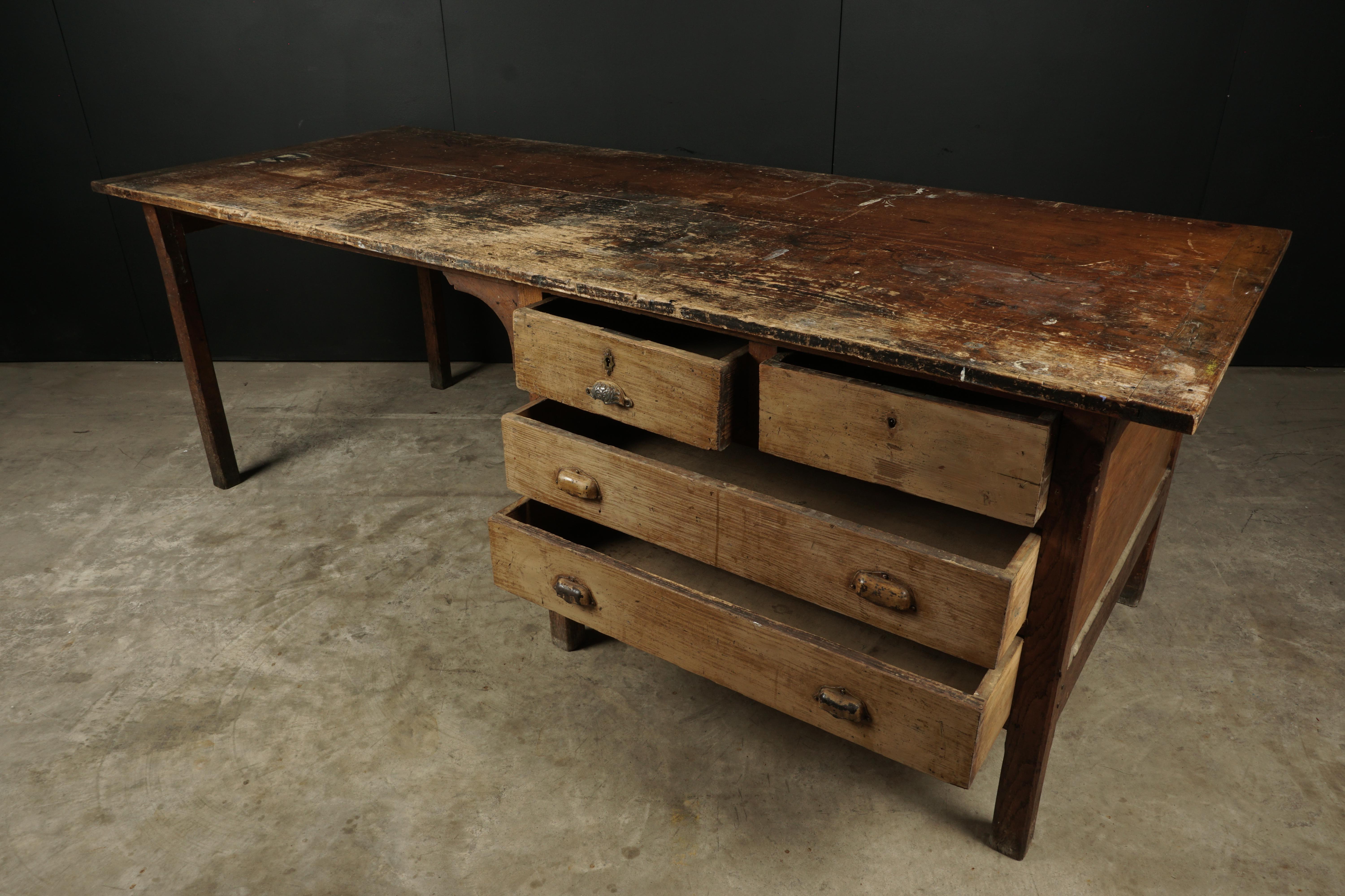 Large Work Console from France, circa 1940 1