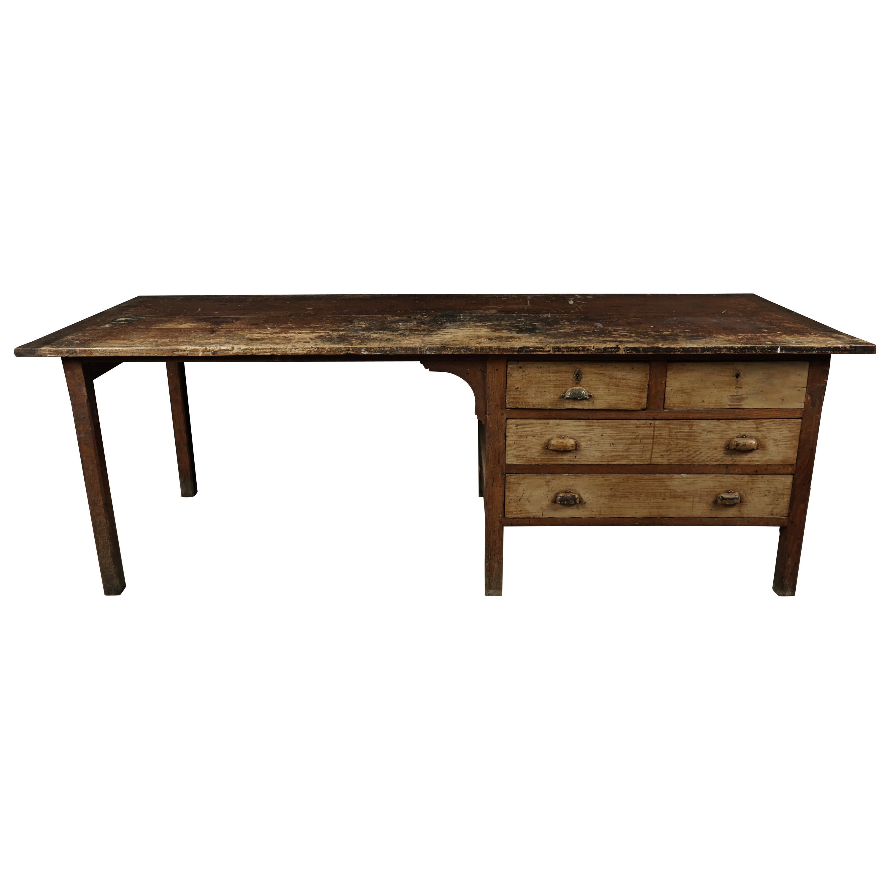 Large Work Console from France, circa 1940