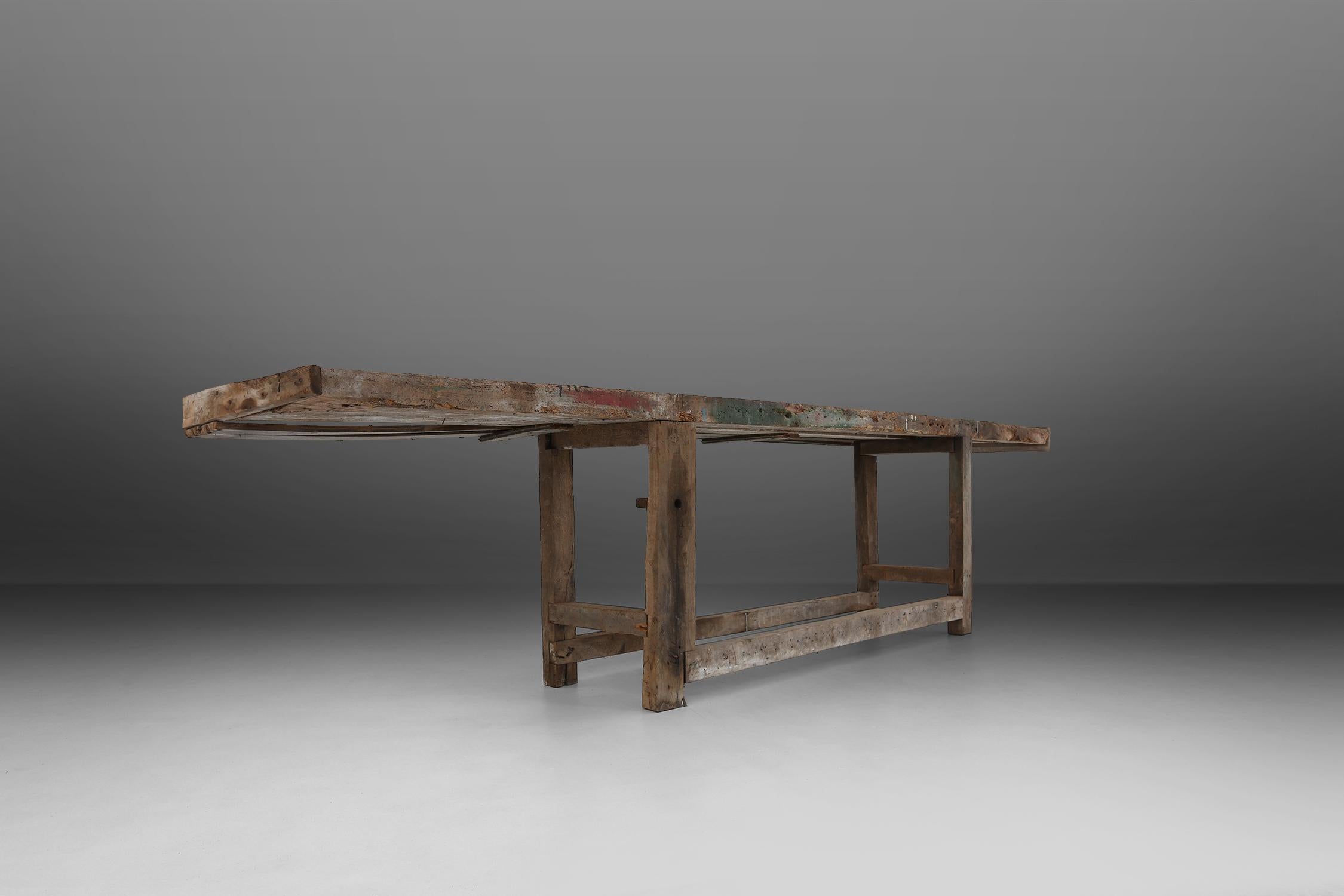 Large Workbench, circa 1850 For Sale 3