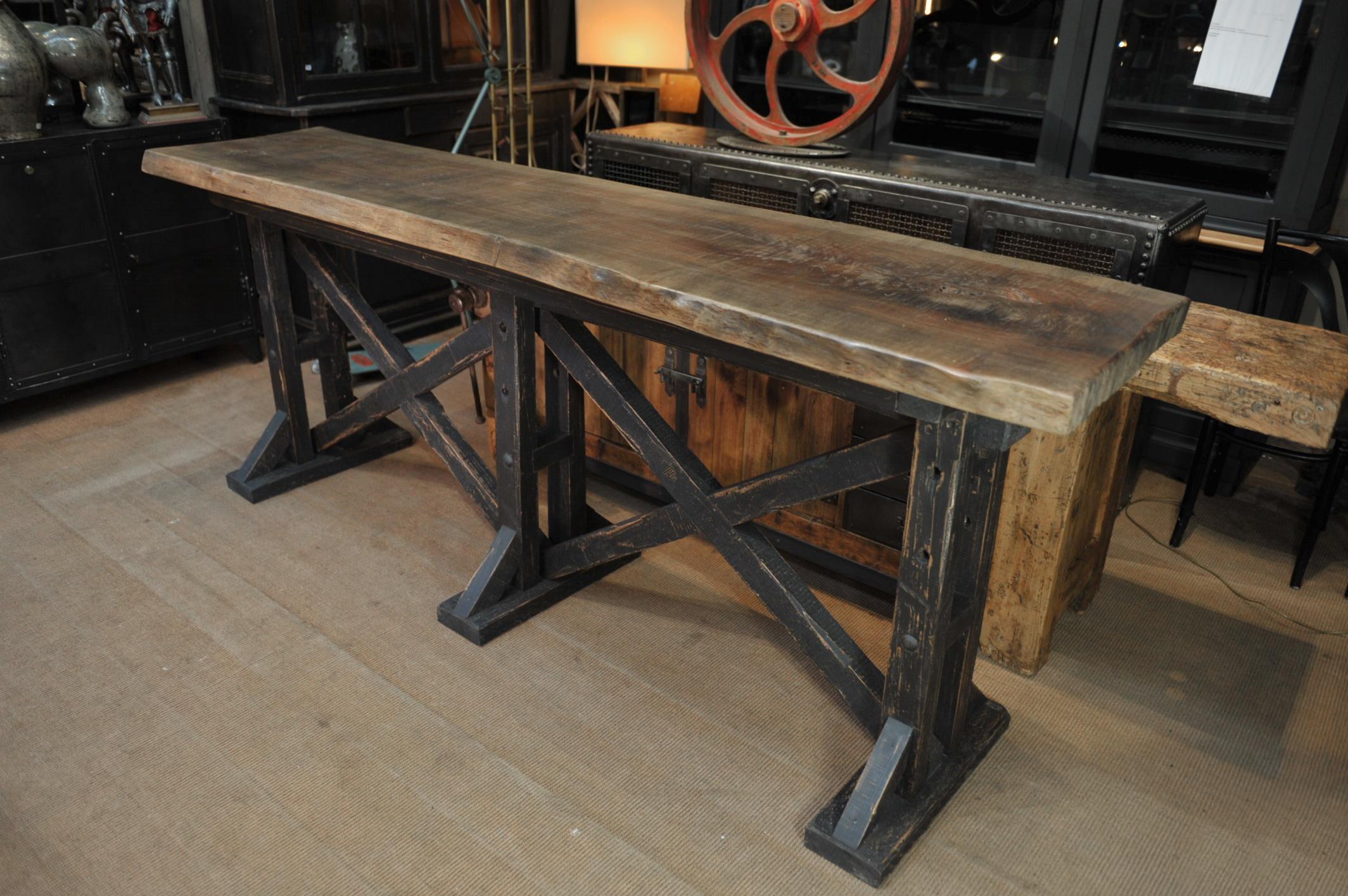 Large Workshop Console Table or High Table, circa 1930 For Sale 3
