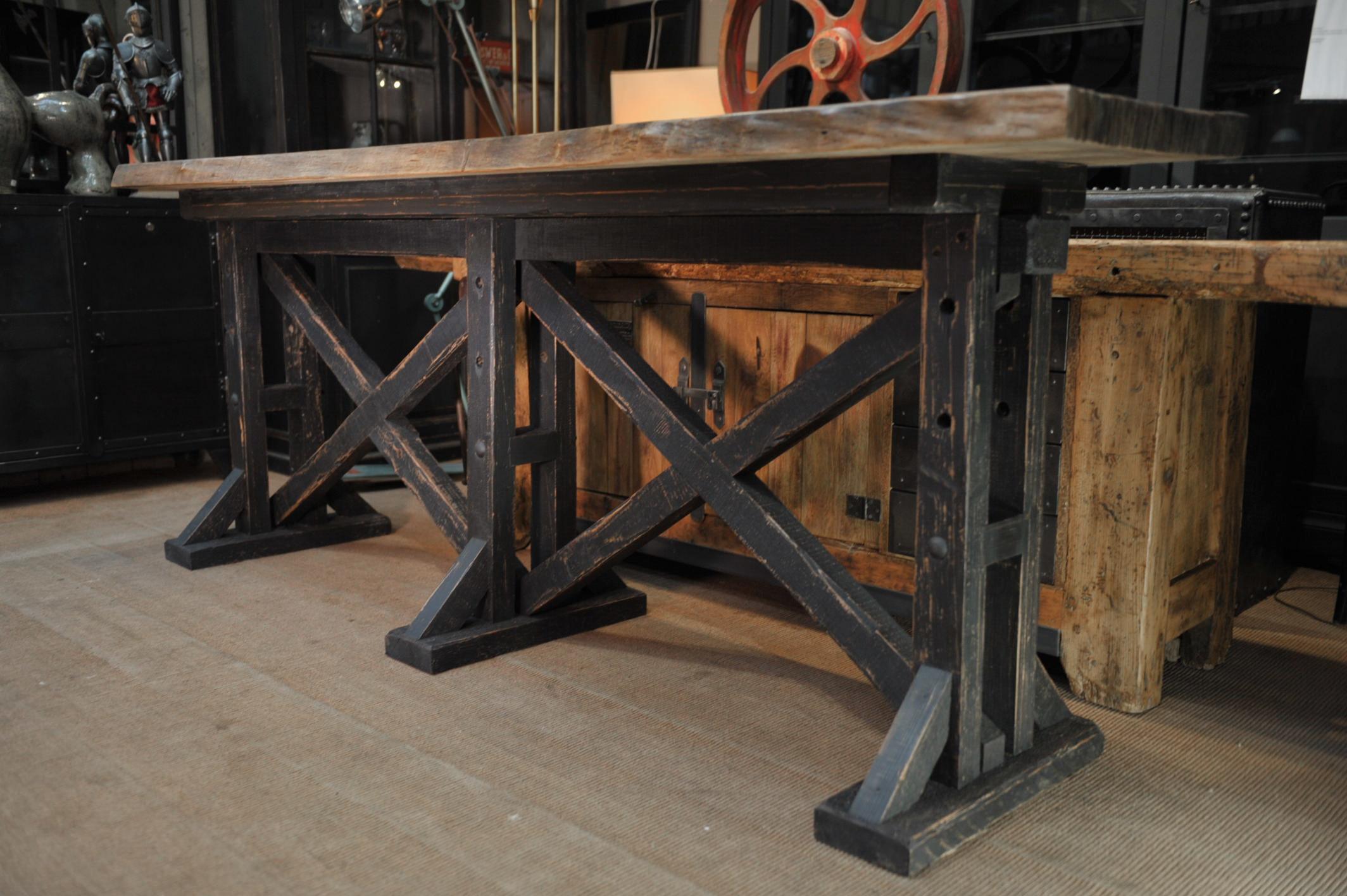 Large Workshop Console Table or High Table, circa 1930 For Sale 4