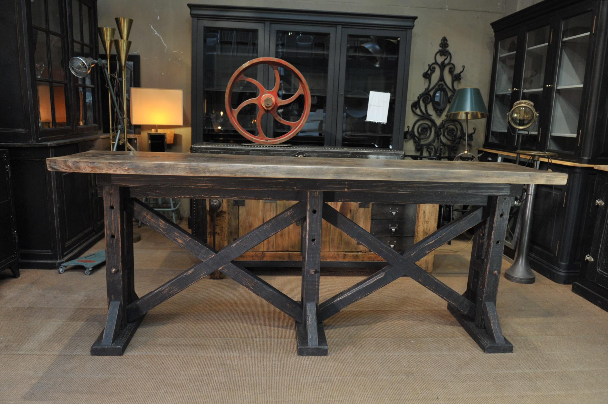 Large Workshop Console Table or High Table, circa 1930 For Sale 8