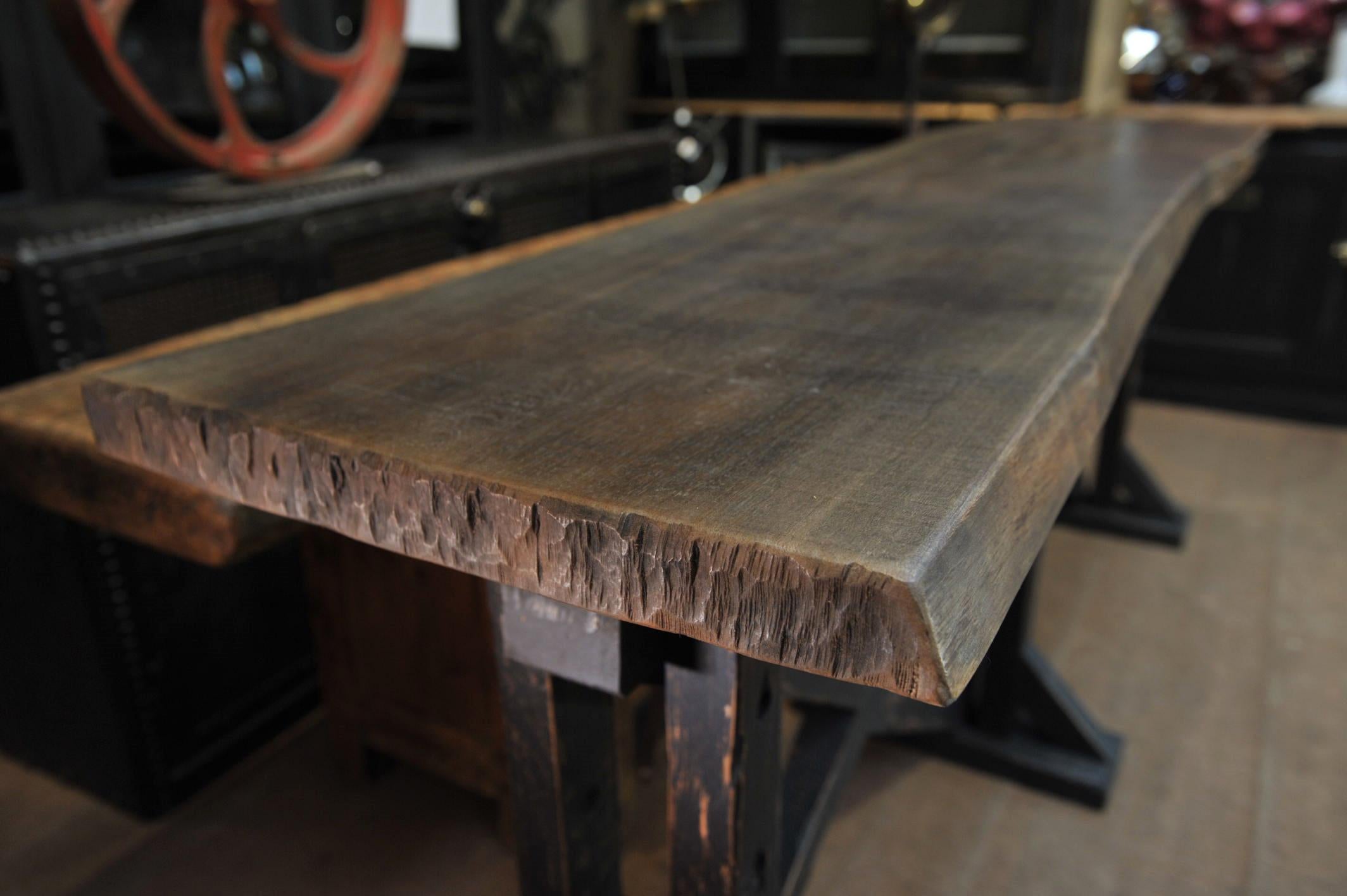 Wood Large Workshop Console Table or High Table, circa 1930 For Sale