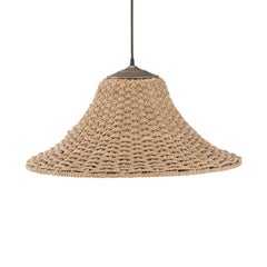 Large Woven Sisal Pendant Light