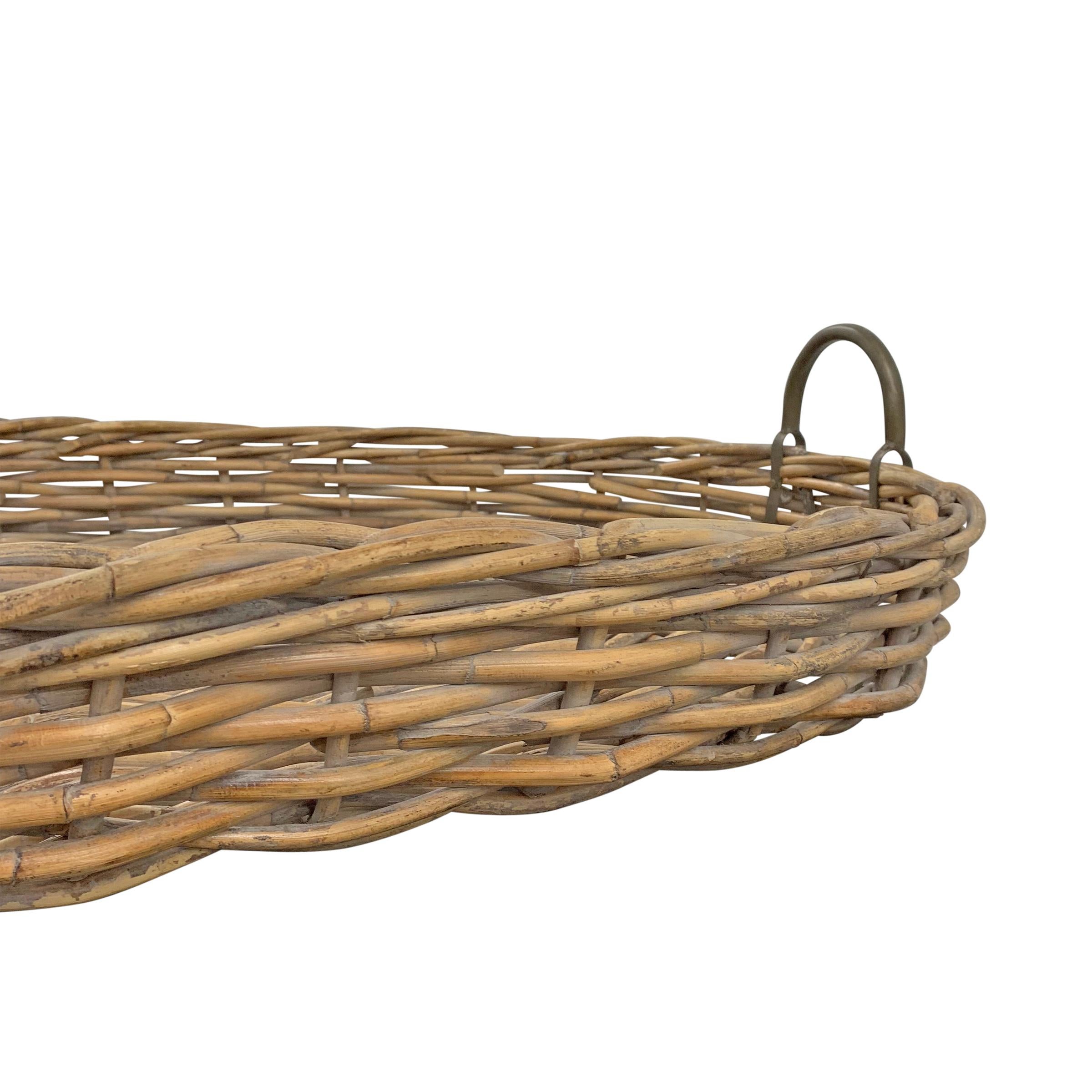 Rustic Large Woven Willow Tray
