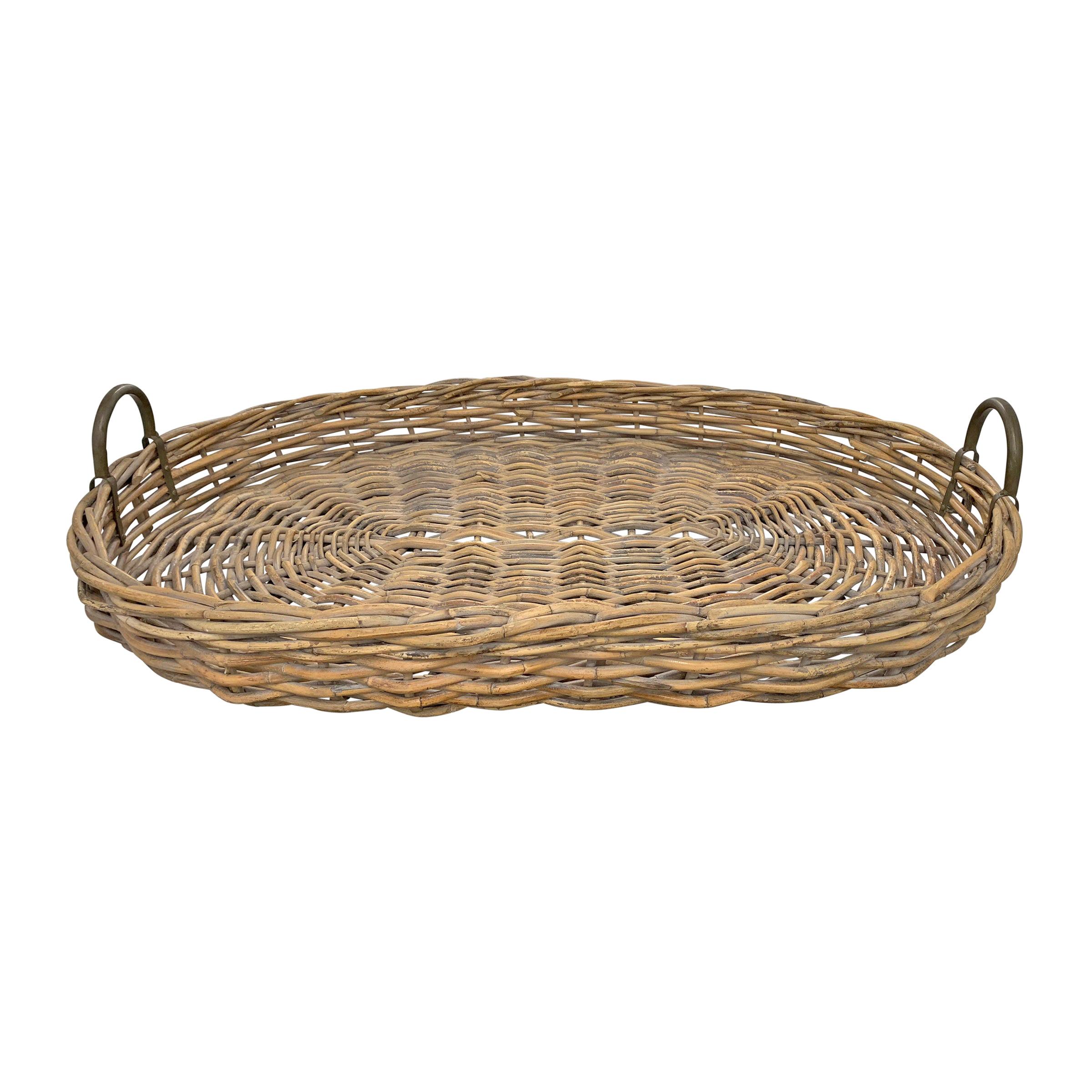 Large Woven Willow Tray