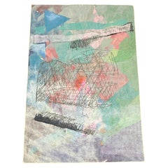 Large Woven Wool Rug / Wall Art-Tapestry "Essence of Absurd #2" by Calman Shemi